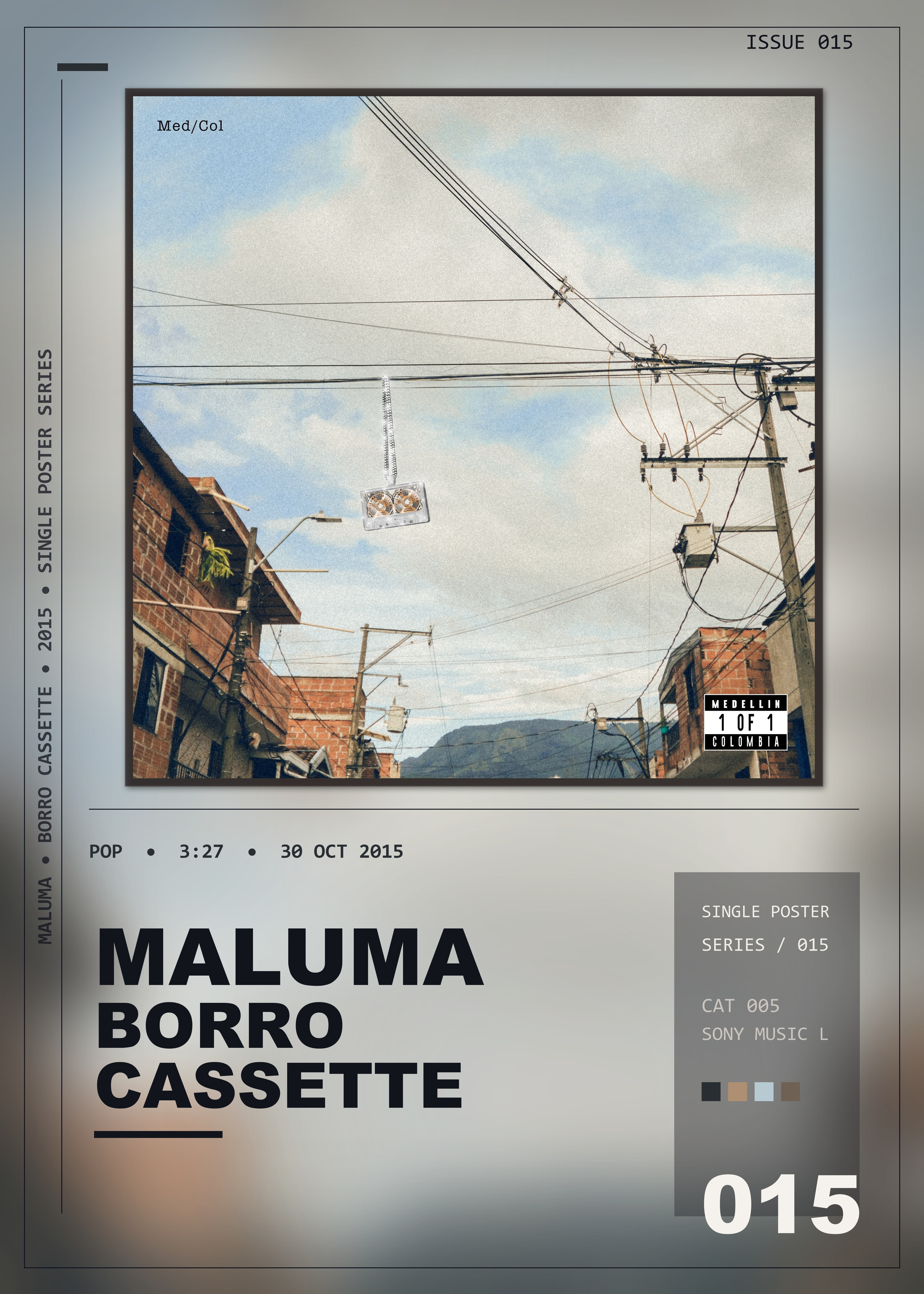 Music poster: Maluma - Borro Cassette