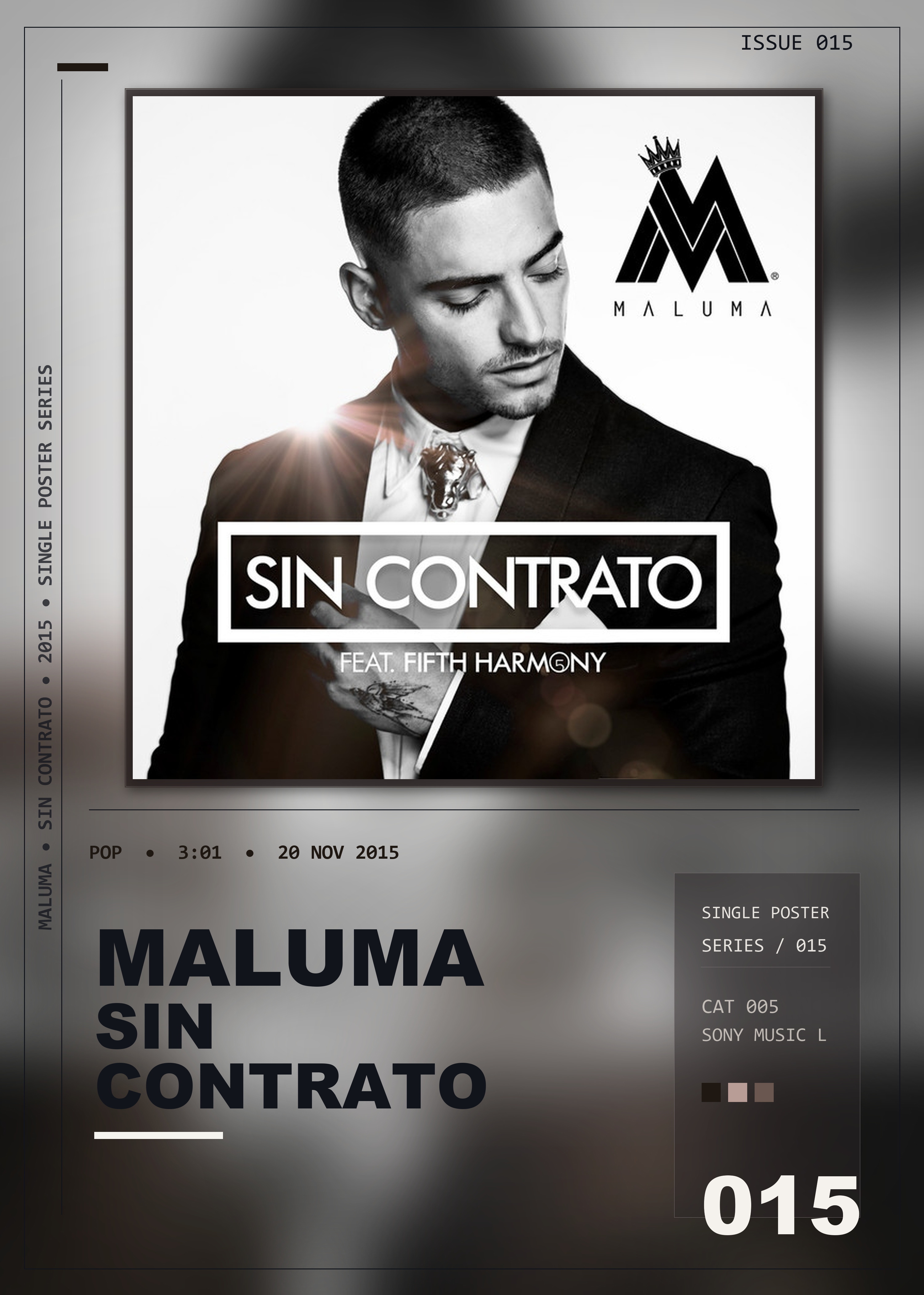 Music poster: Maluma - Sin Contrato
