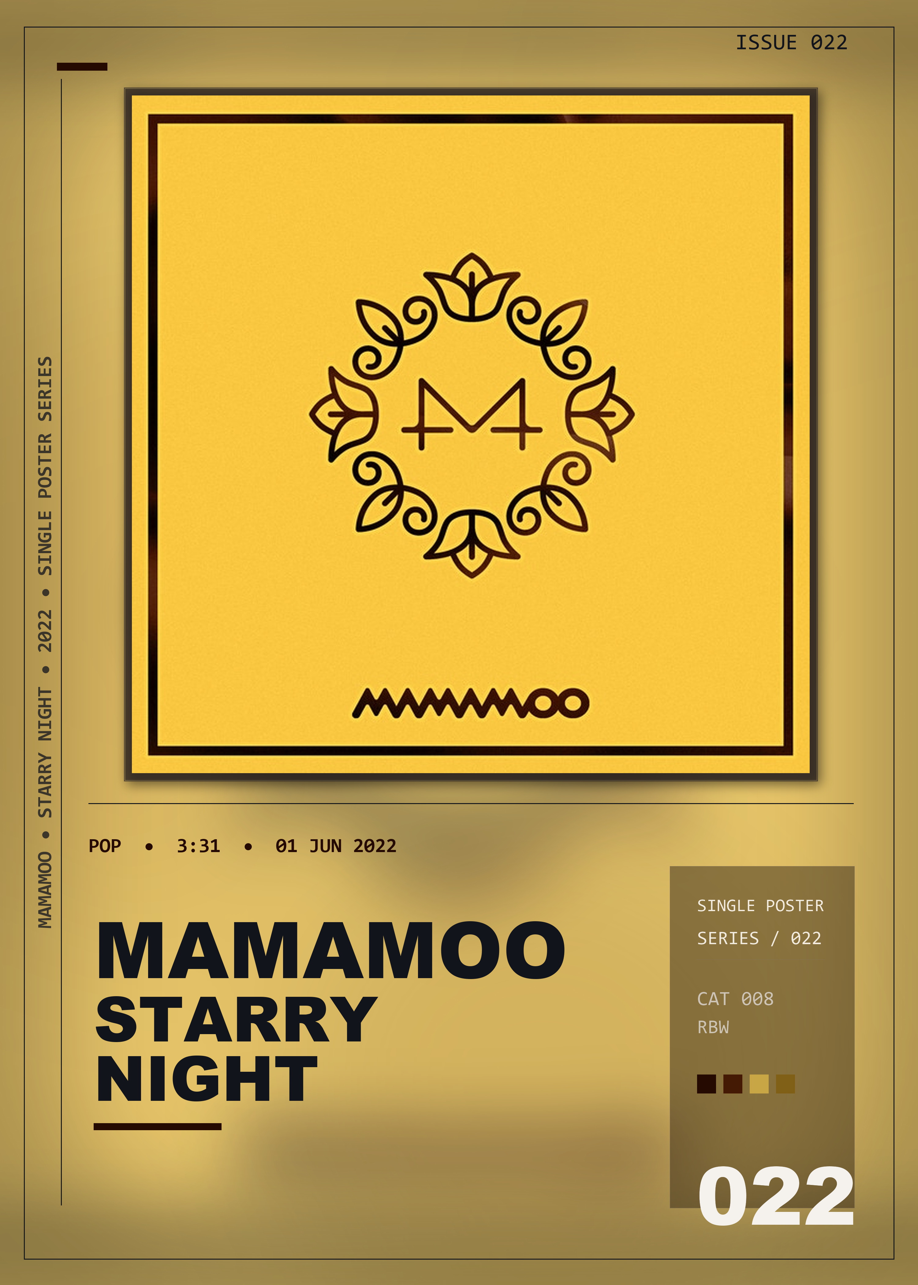 Music poster: Mamamoo - Starry Night