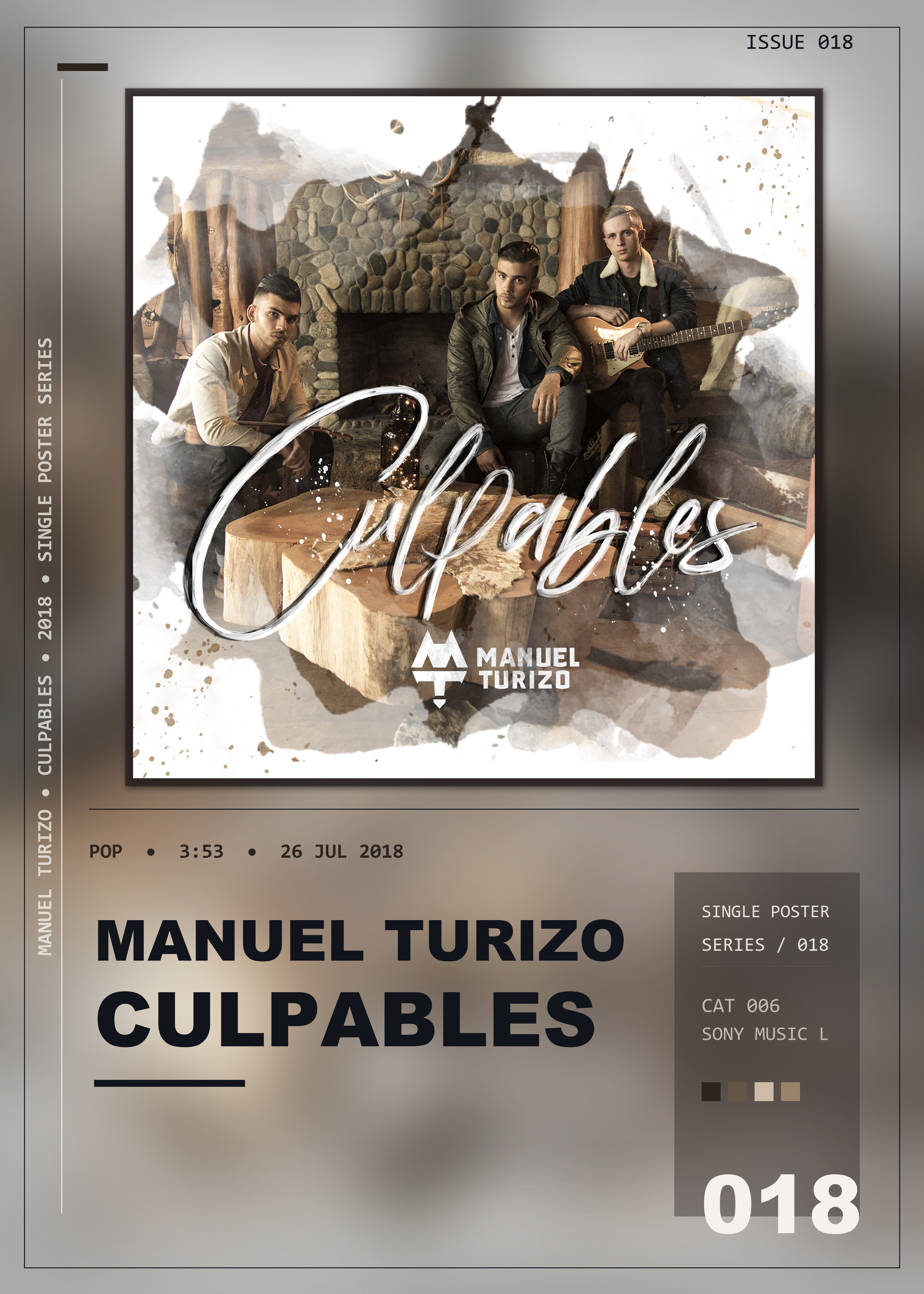 Music poster: Manuel Turizo - Culpables