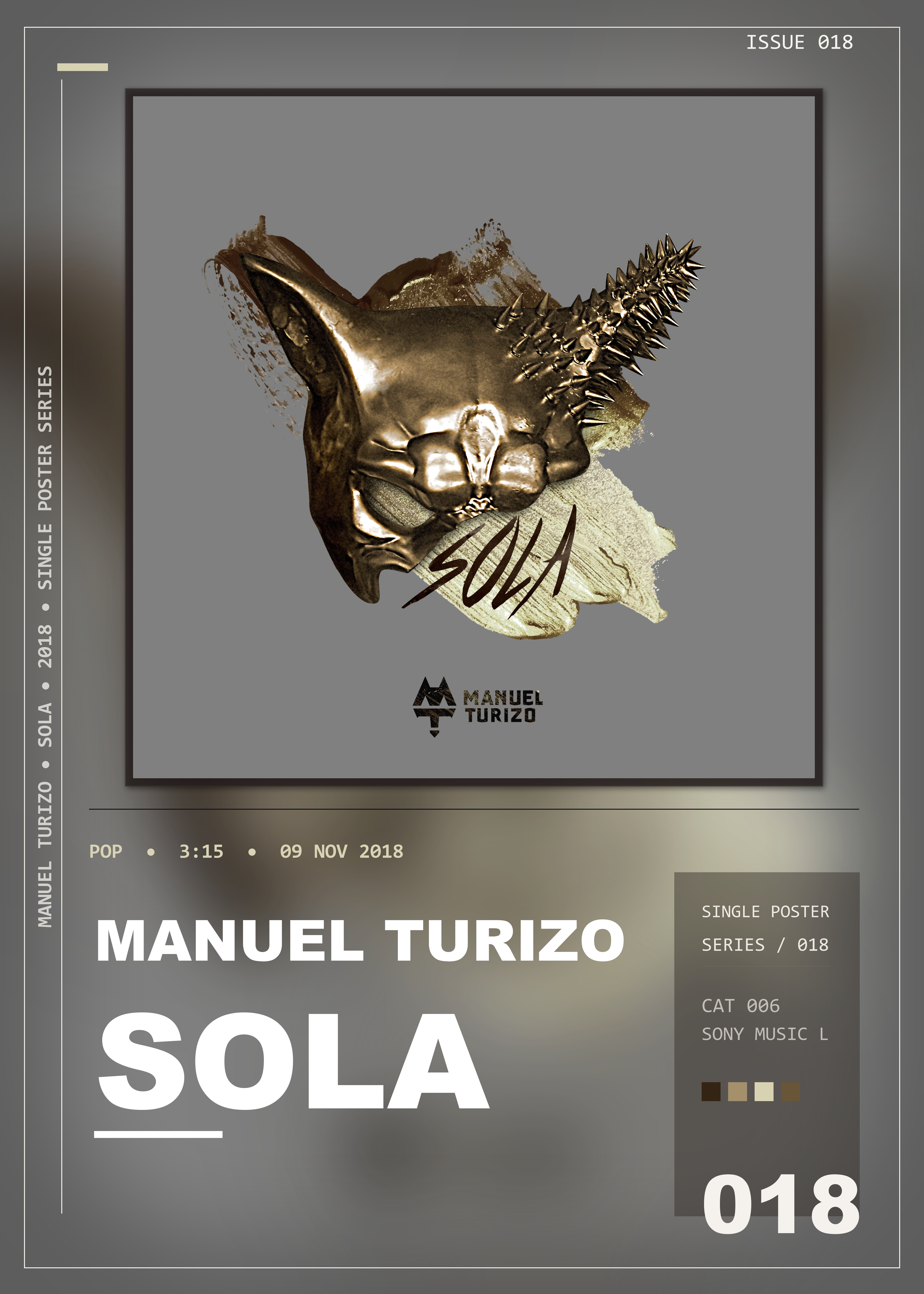Music poster: Manuel Turizo - Sola