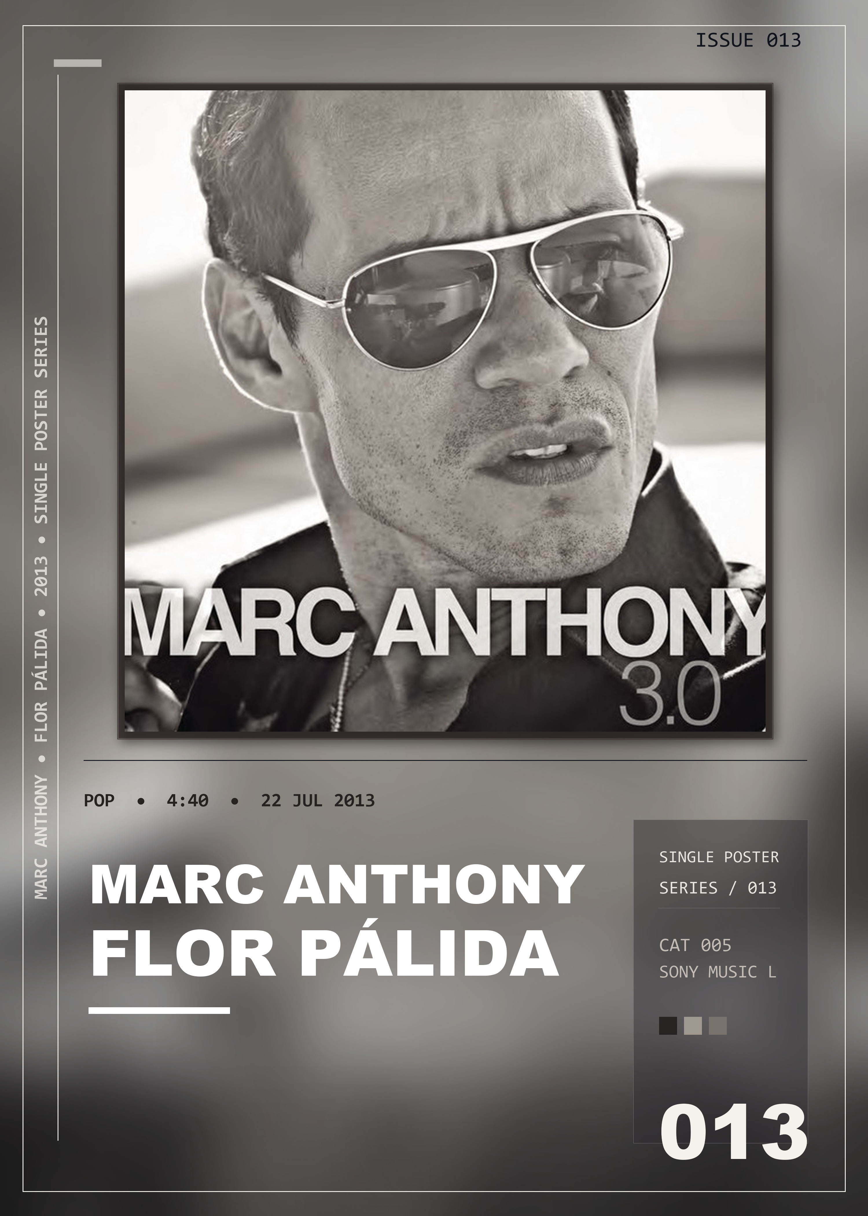 Music poster: Marc Anthony - Flor Pálida