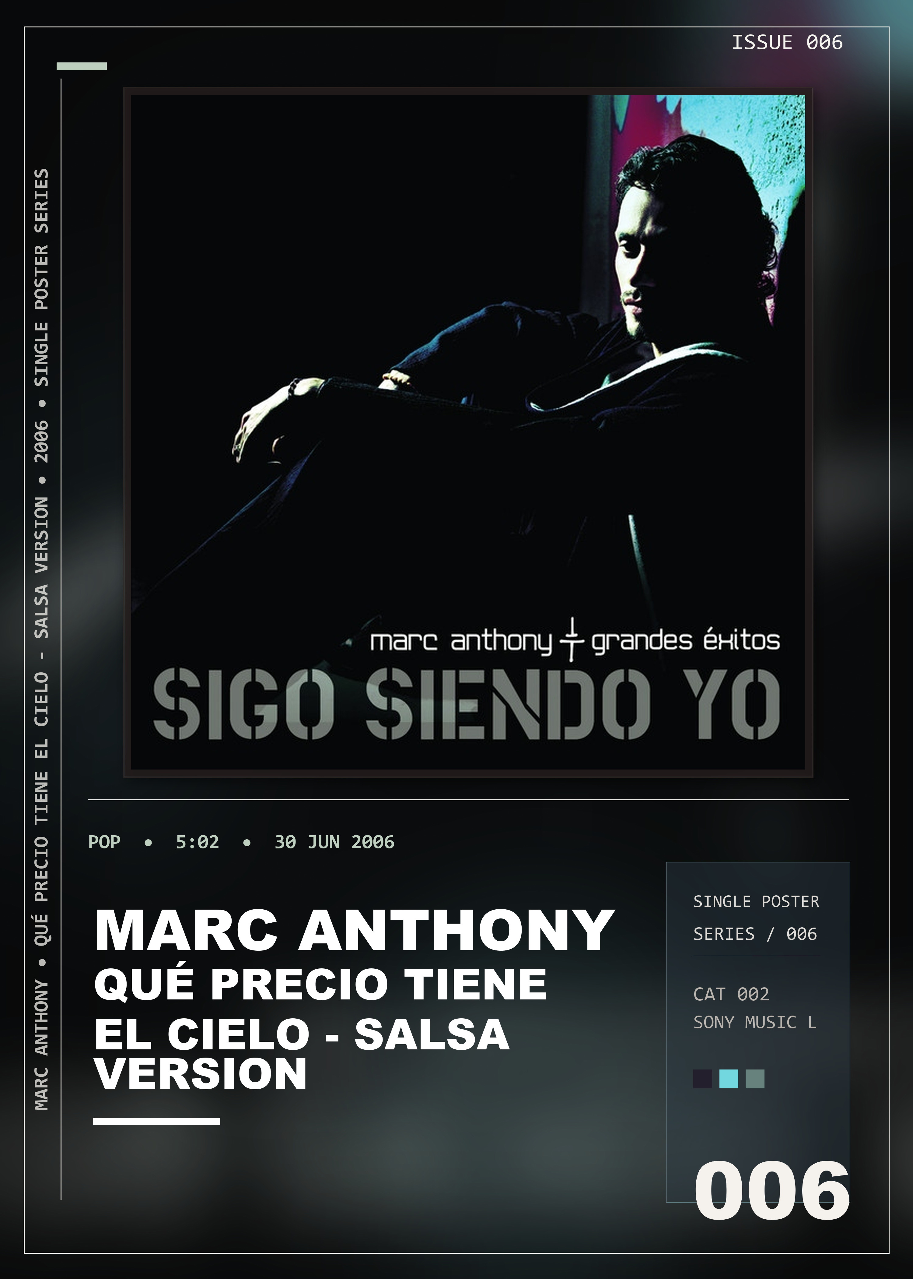 Music poster: Marc Anthony - Qué Precio Tiene el Cielo - Salsa Version