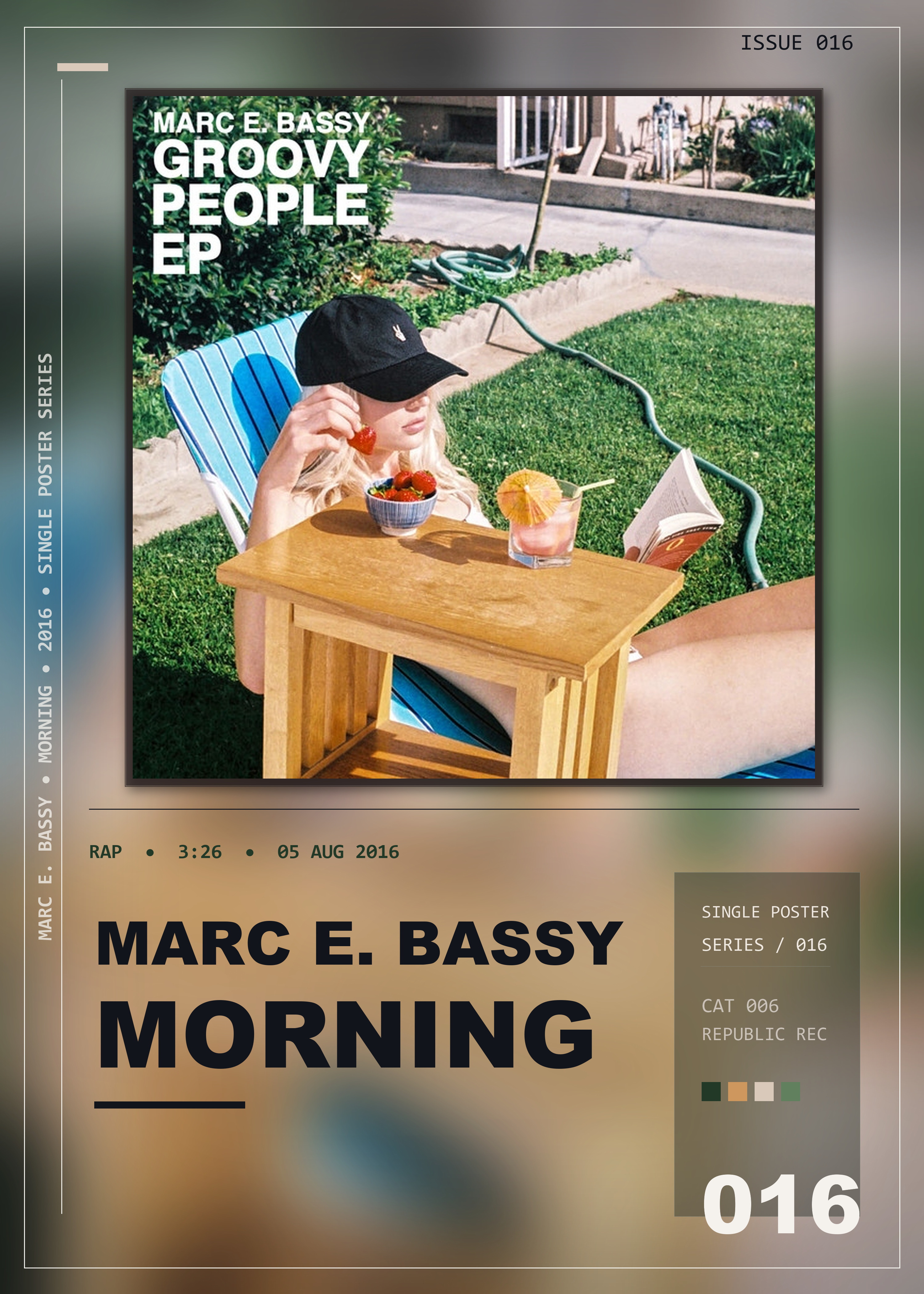 Music poster: Marc E Bassy - Morning