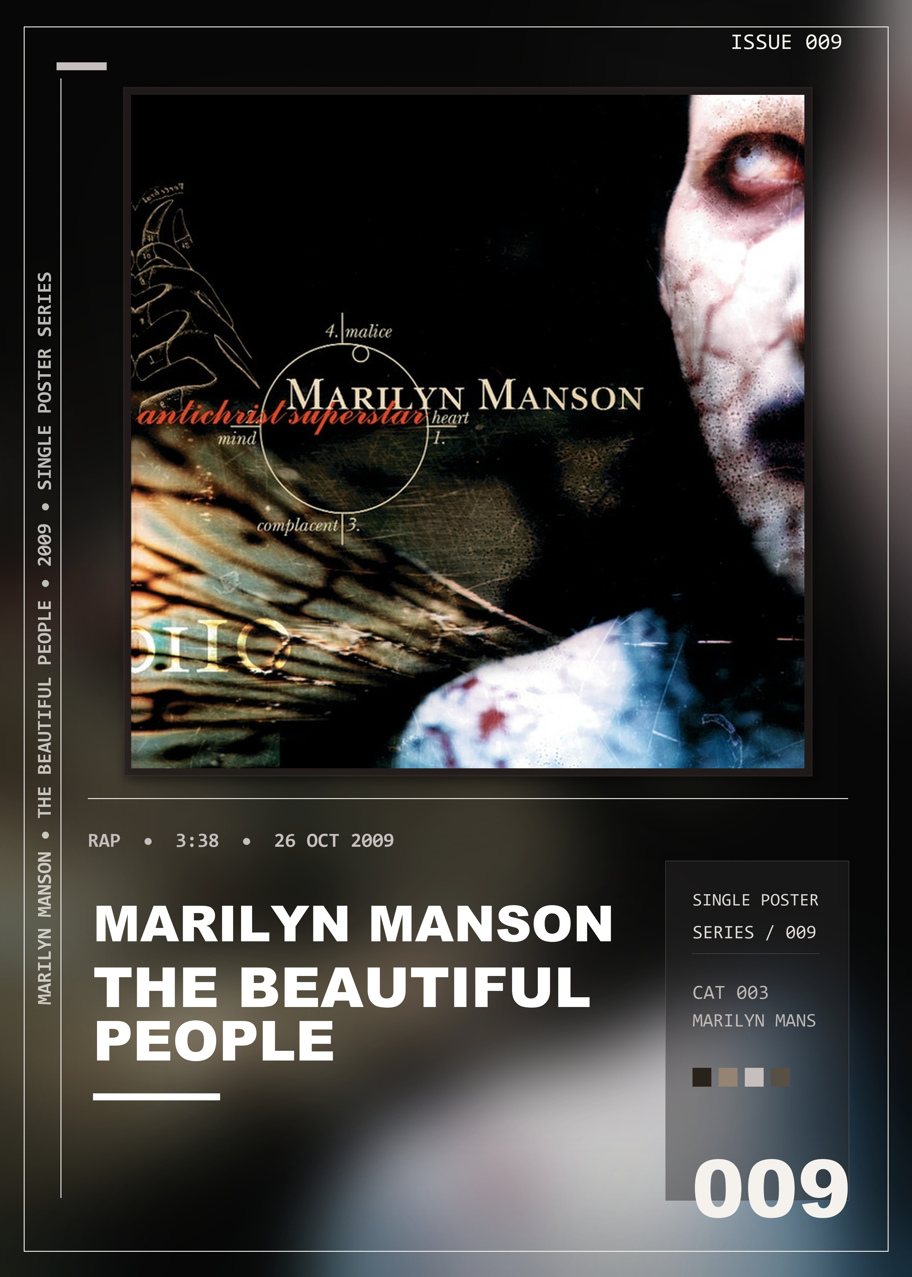 Music poster: Marilyn Manson - The Beautiful People