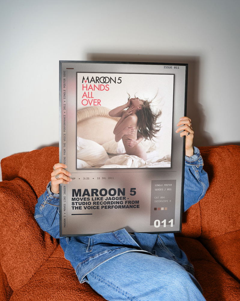 Music poster: Maroon 5 - Moves Like Jagger - Studio Recording From The Voice Performance