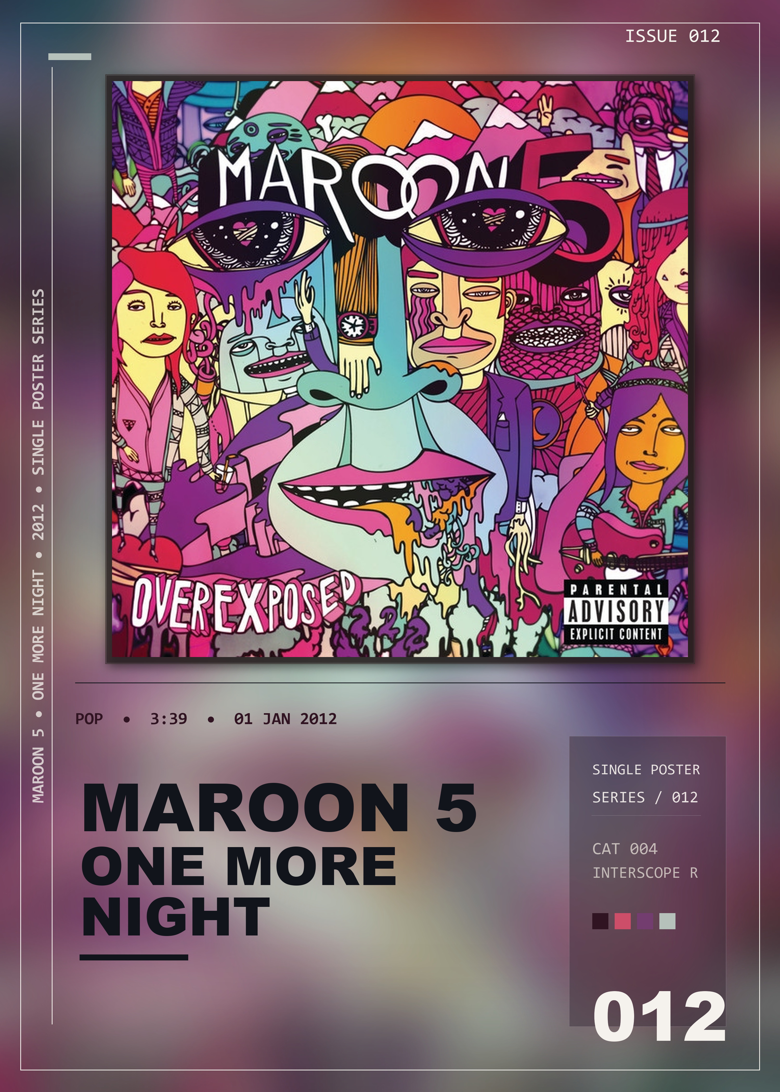 Music poster: Maroon 5 - One More Night