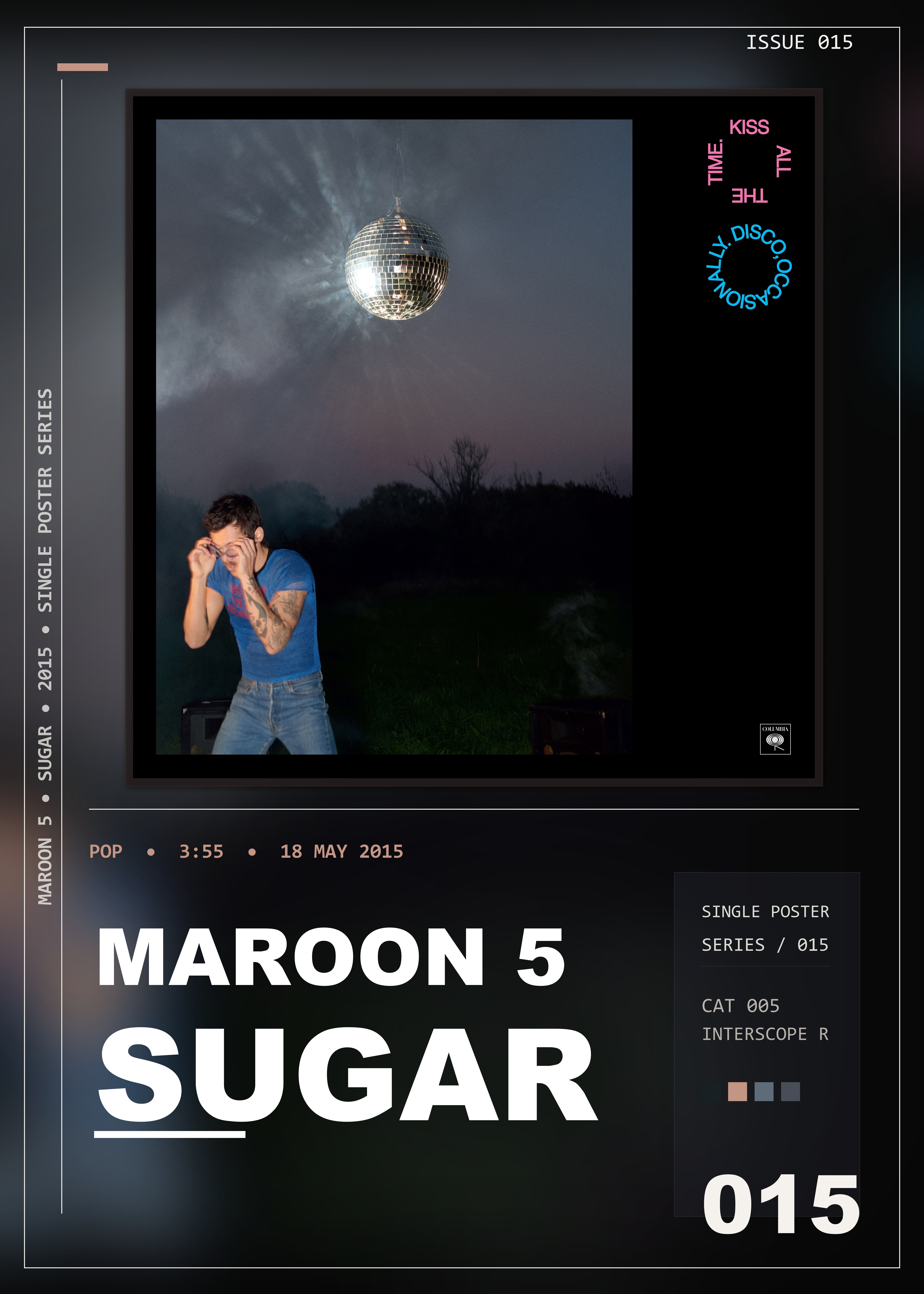 Music poster: Maroon 5 - Sugar
