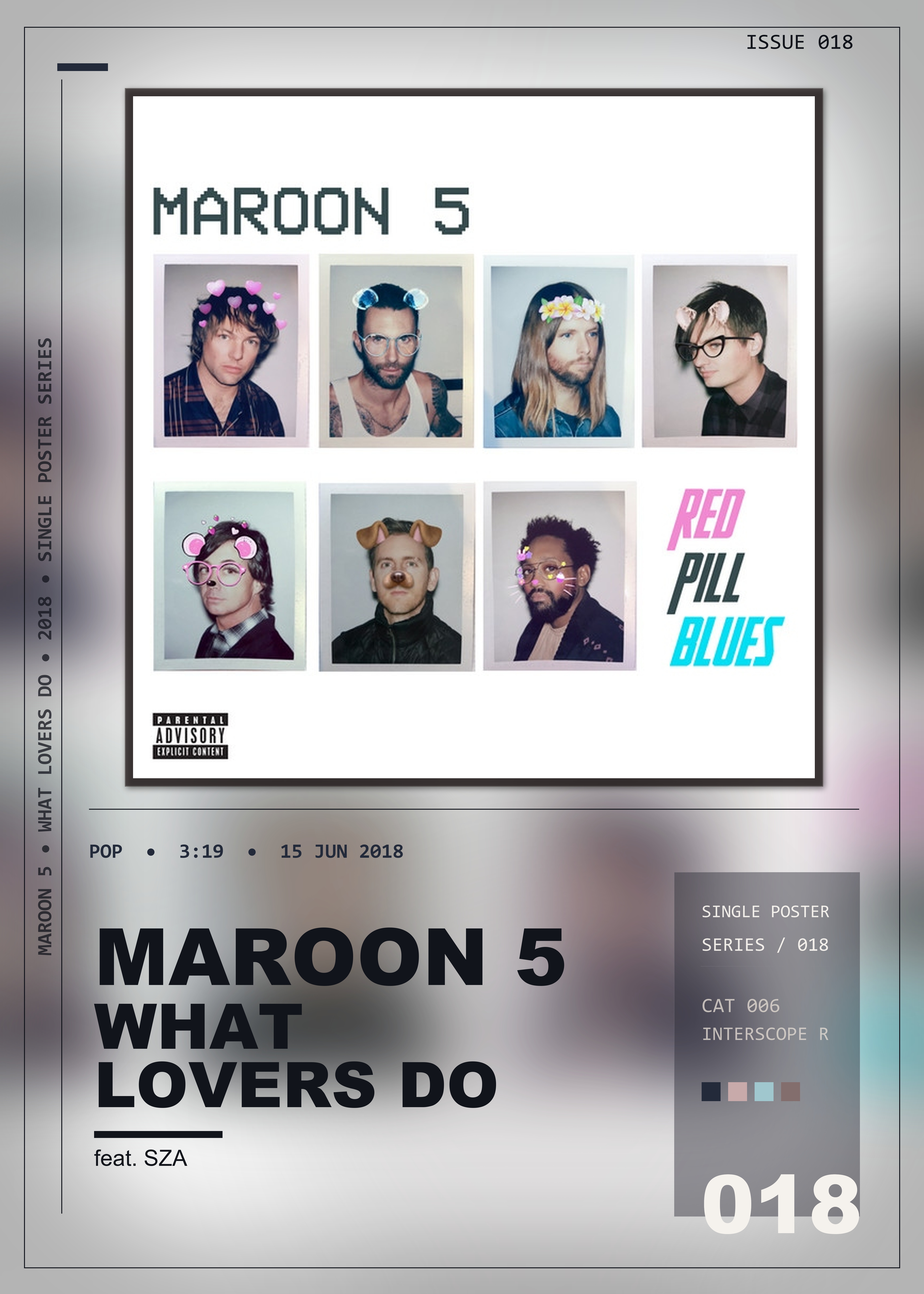 Music poster: Maroon 5 - What Lovers Do feat SZA