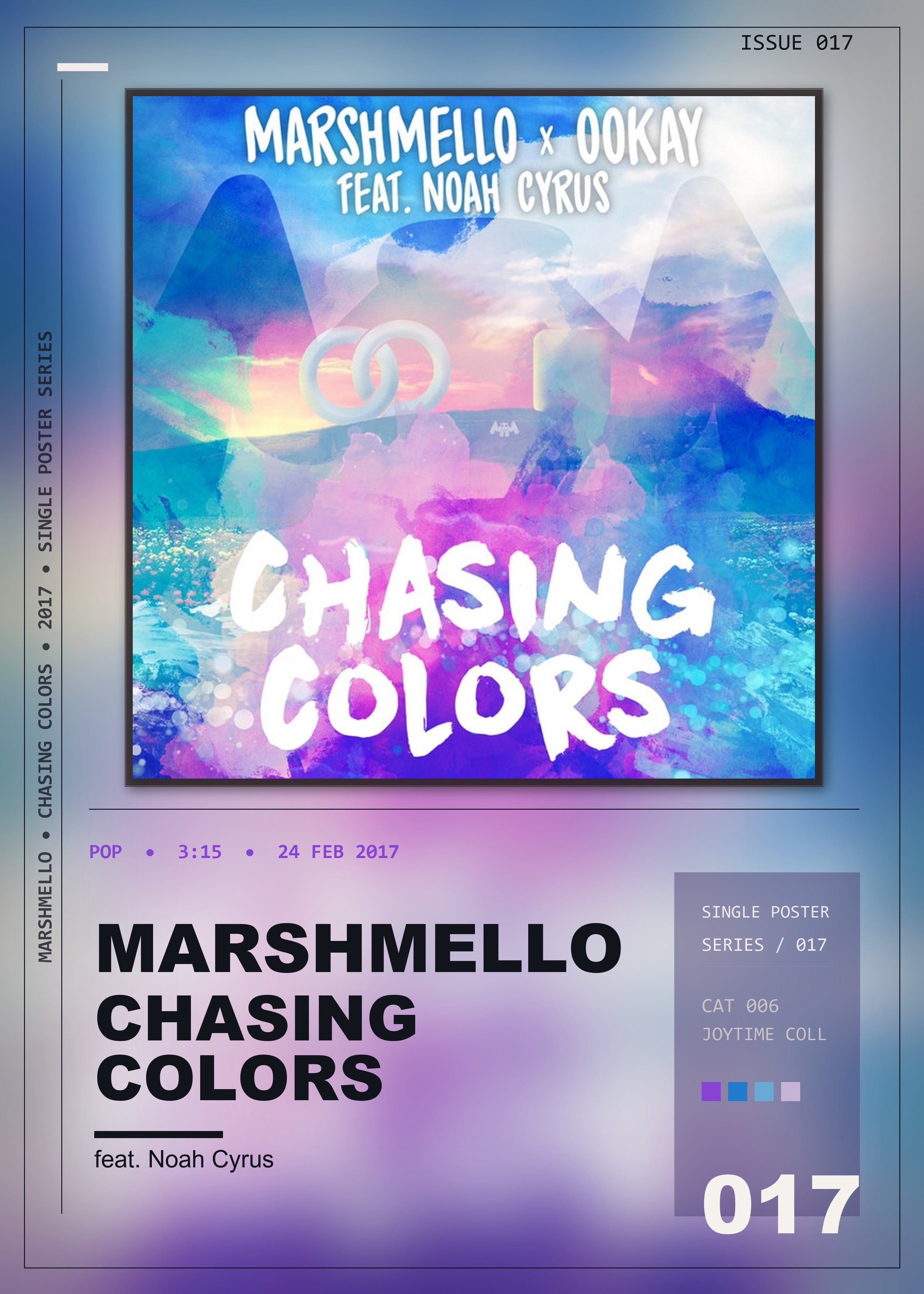 Music poster: Marshmello - Chasing Colors feat Noah Cyrus