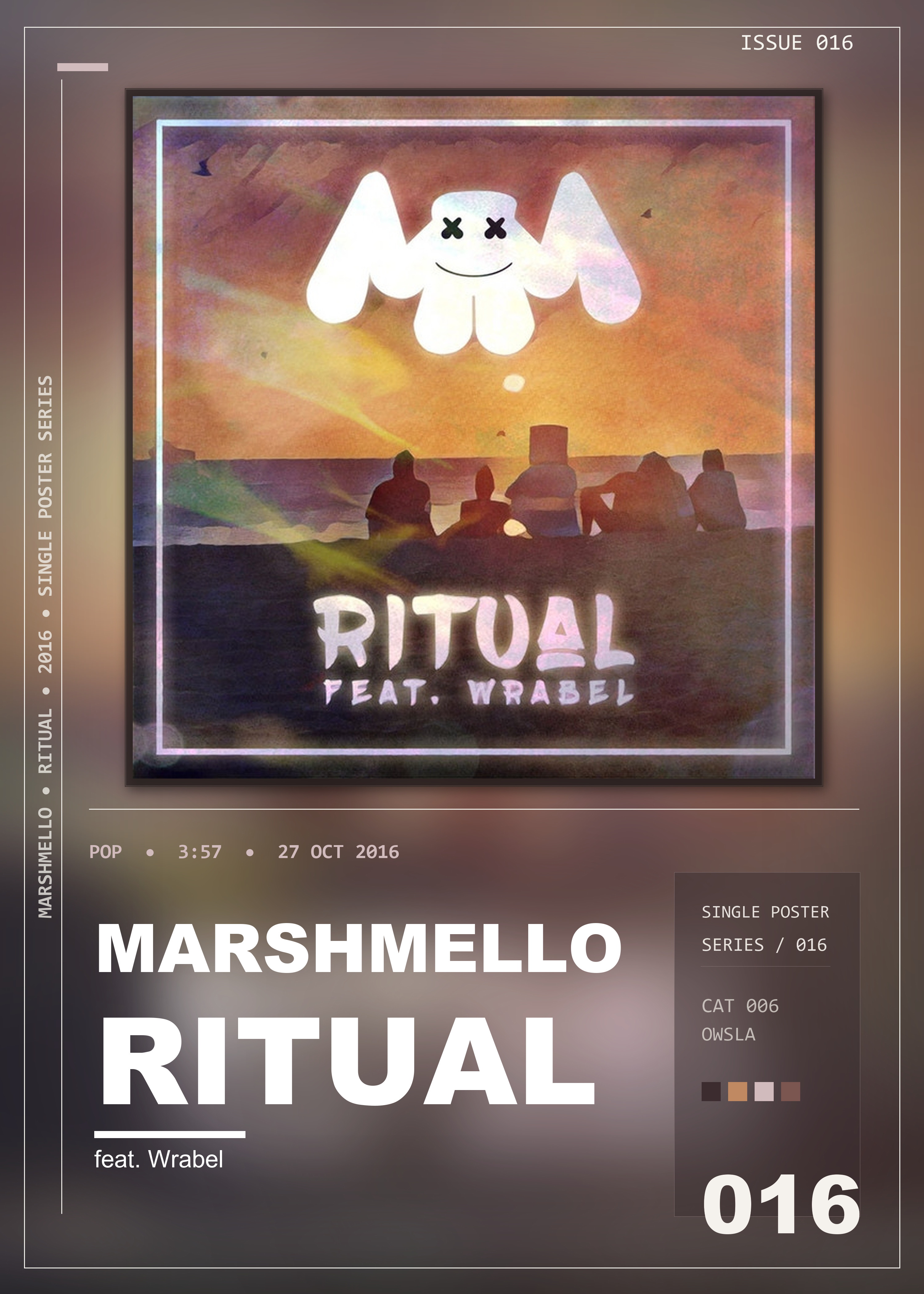 Music poster: Marshmello - Ritual feat Wrabel