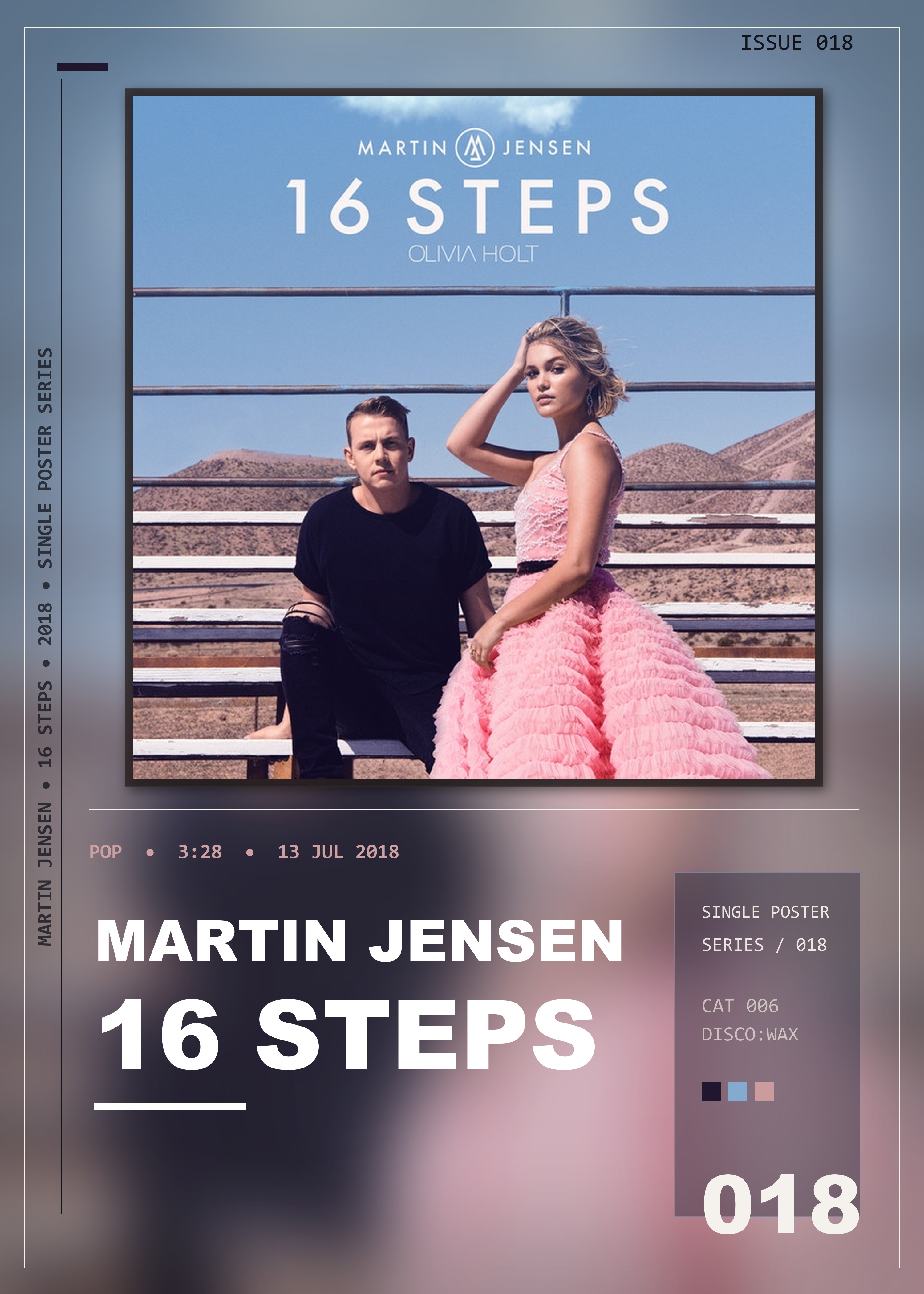 Music poster: Martin Jensen - 16 Steps