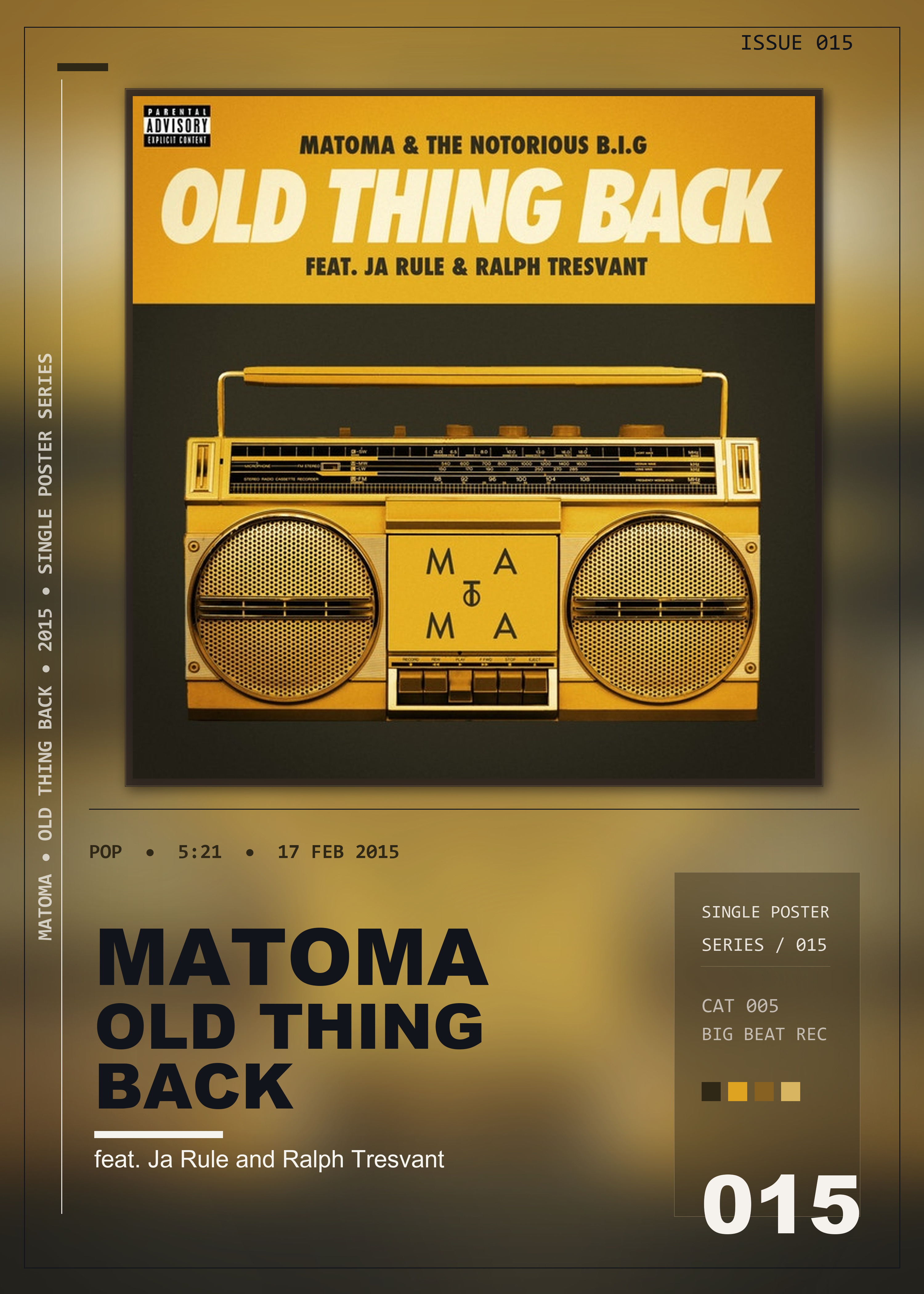 Music poster: Matoma - Old Thing Back feat Ja Rule and Ralph Tresvant