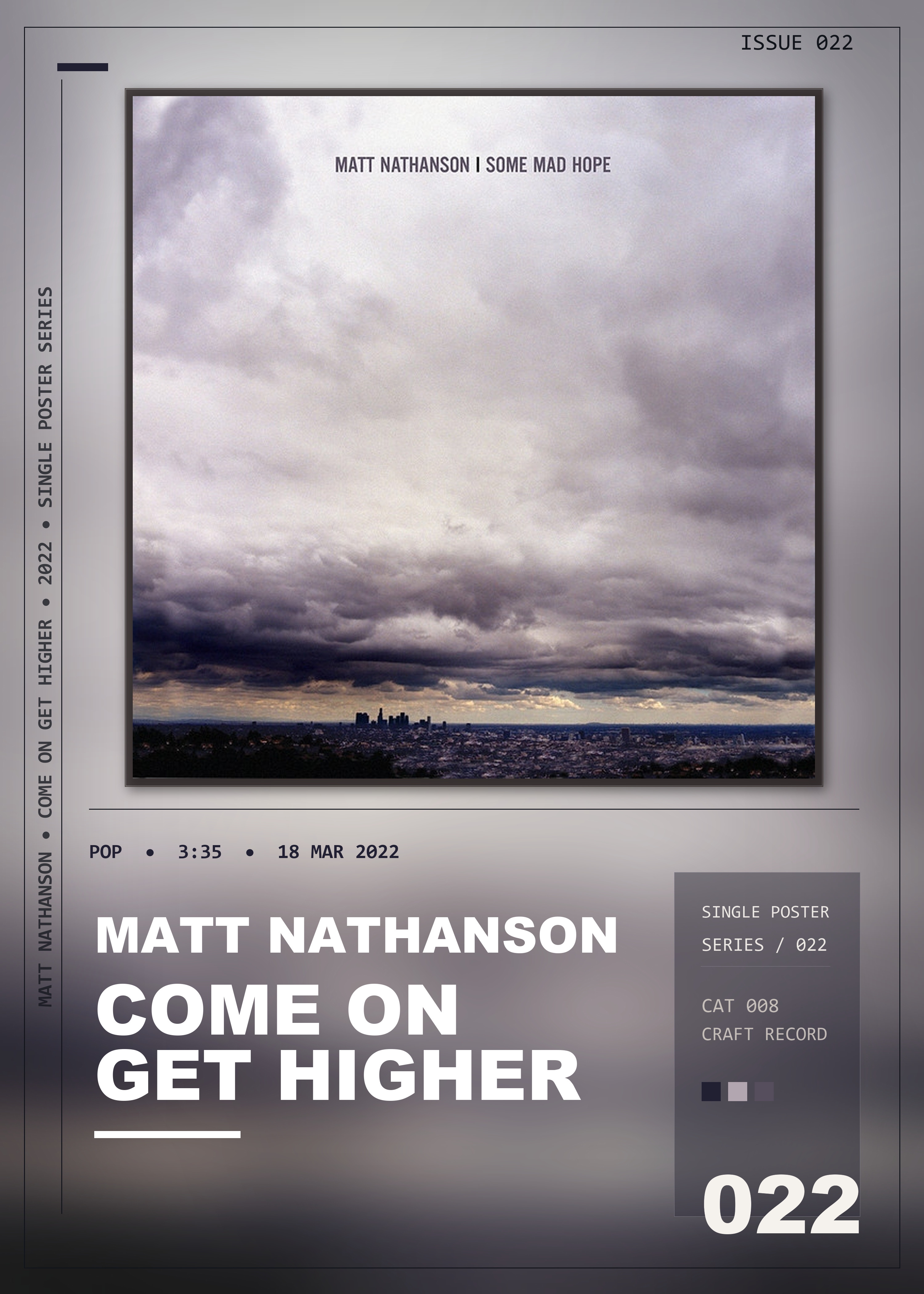 Music poster: Matt Nathanson - Come On Get Higher