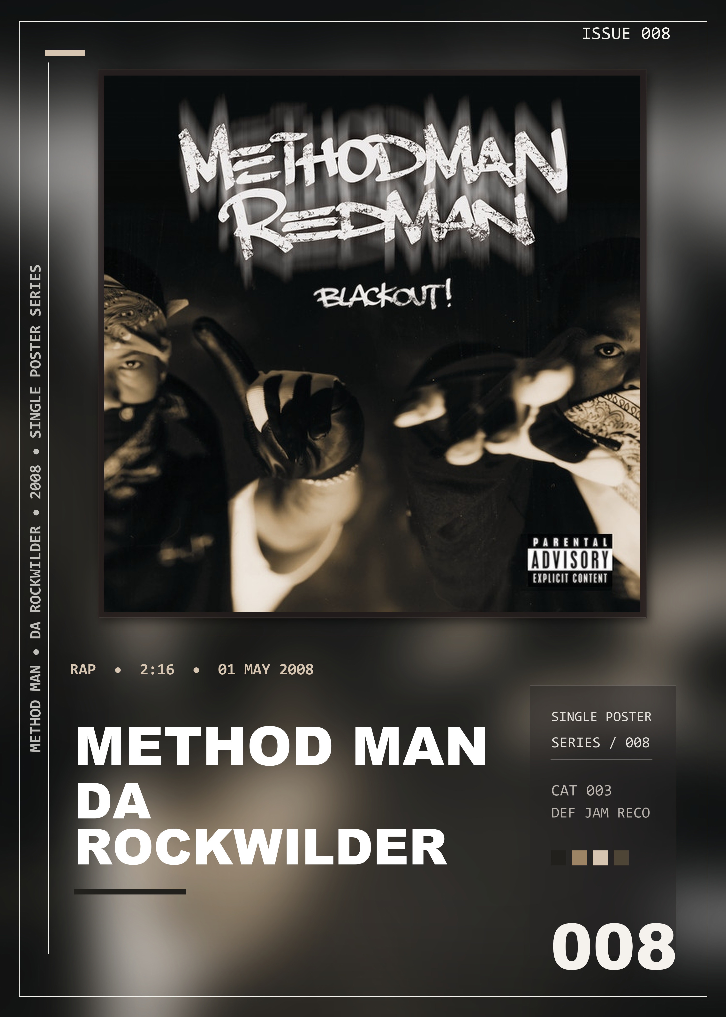 Music poster: Method Man - Da Rockwilder