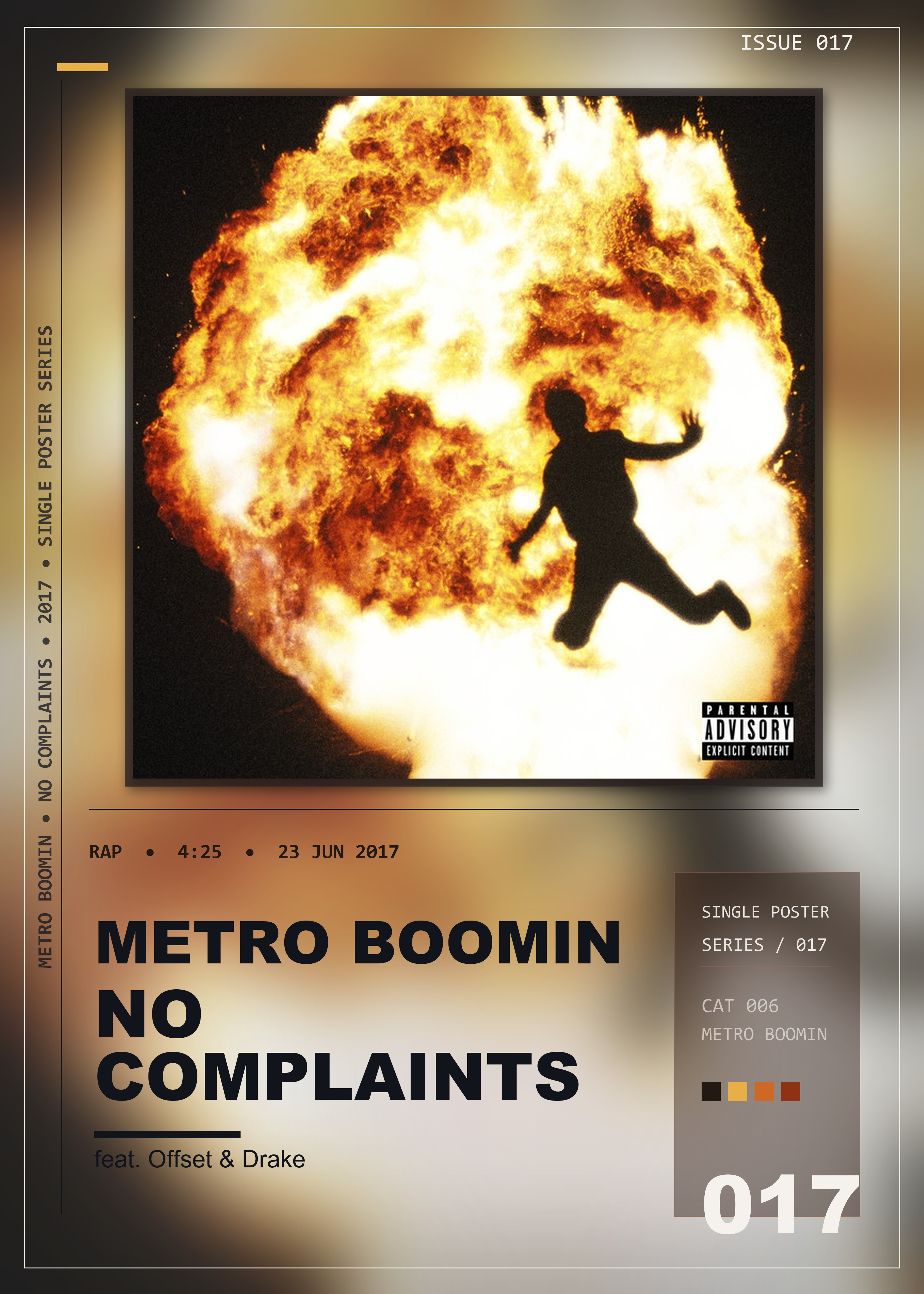 Music poster: Metro Boomin - No Complaints feat Offset Drake Bonus