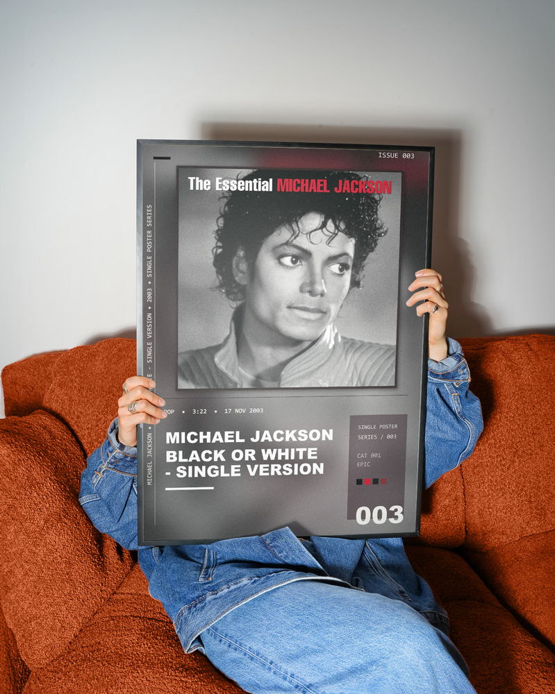 Music poster: Michael Jackson - Black or White - Single Version