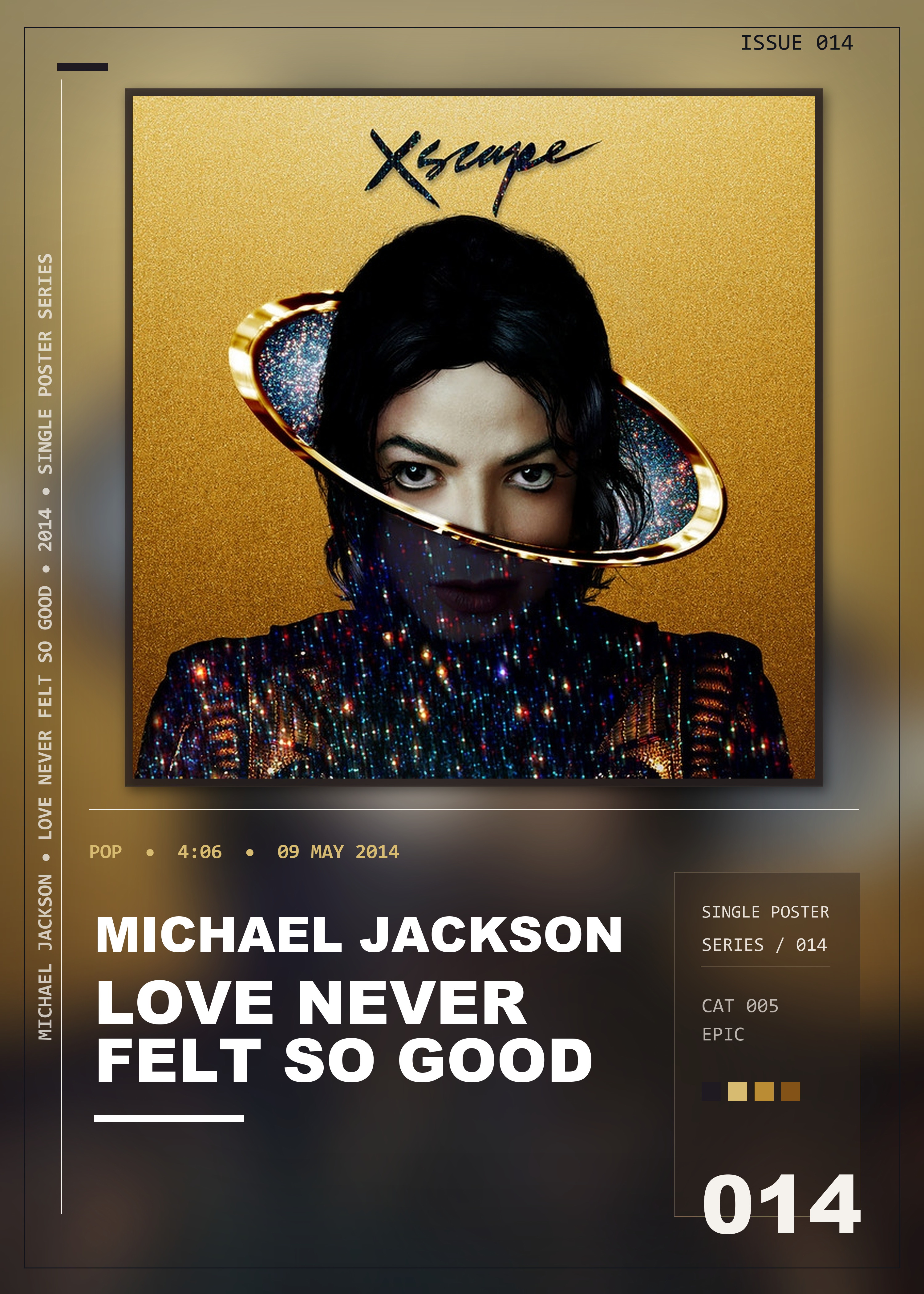Music poster: Michael Jackson - Love Never Felt so Good