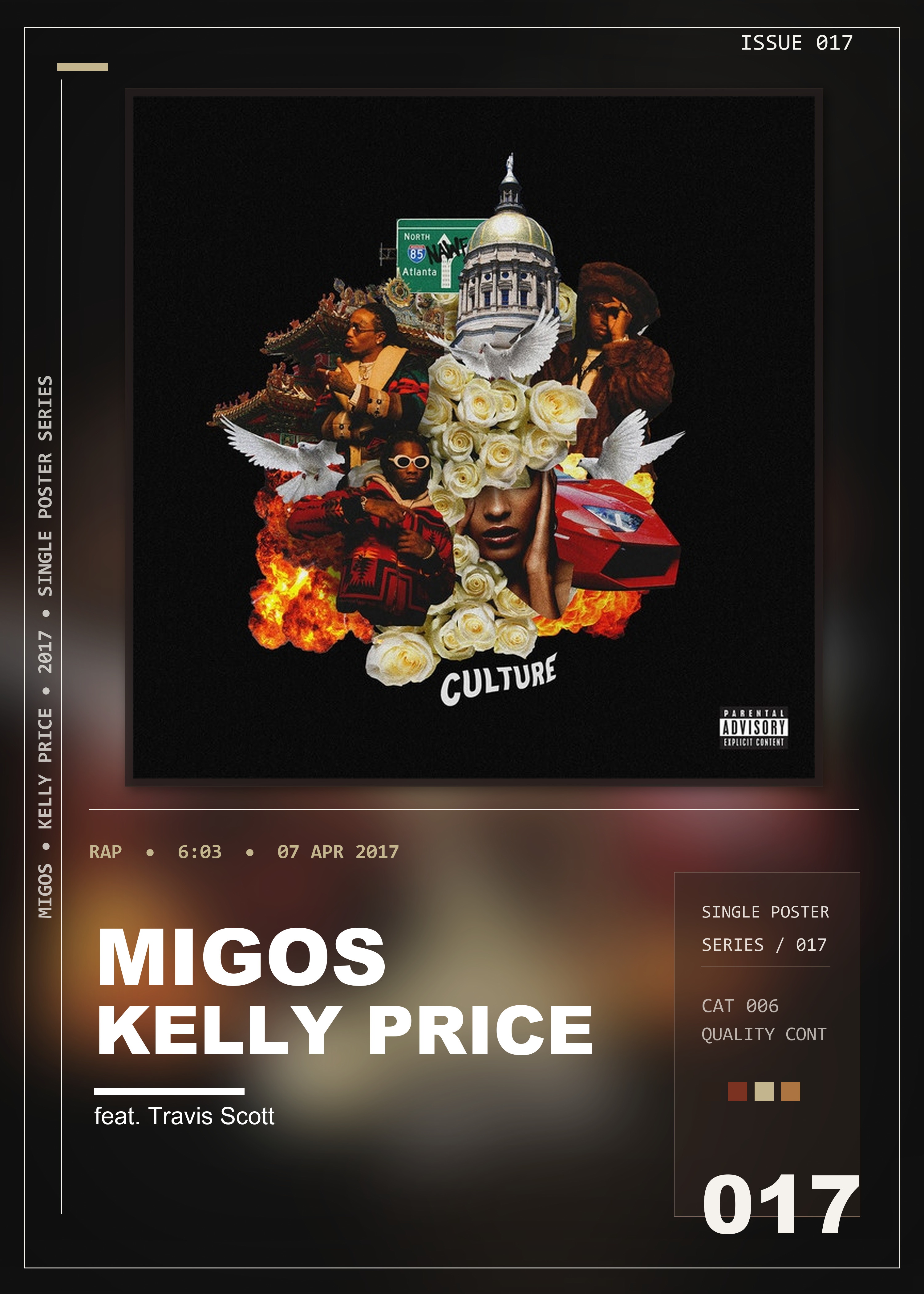 Music poster: Migos - Kelly Price feat Travis Scott