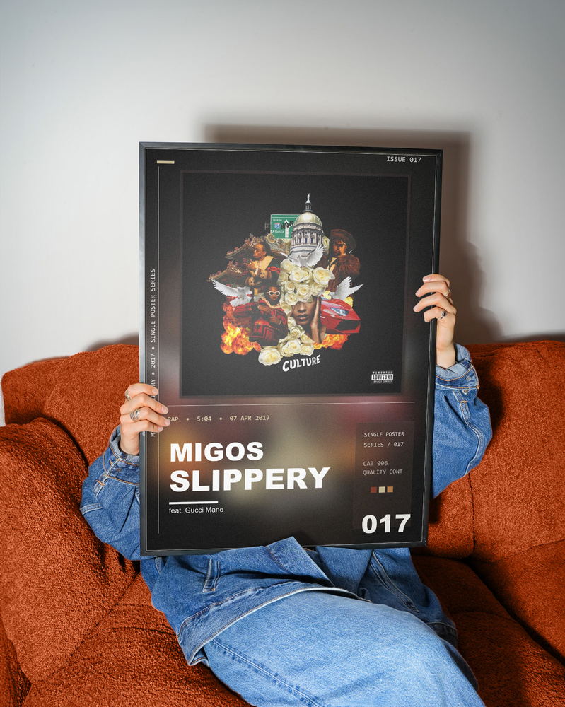 Music poster: Migos - Slippery feat Gucci Mane