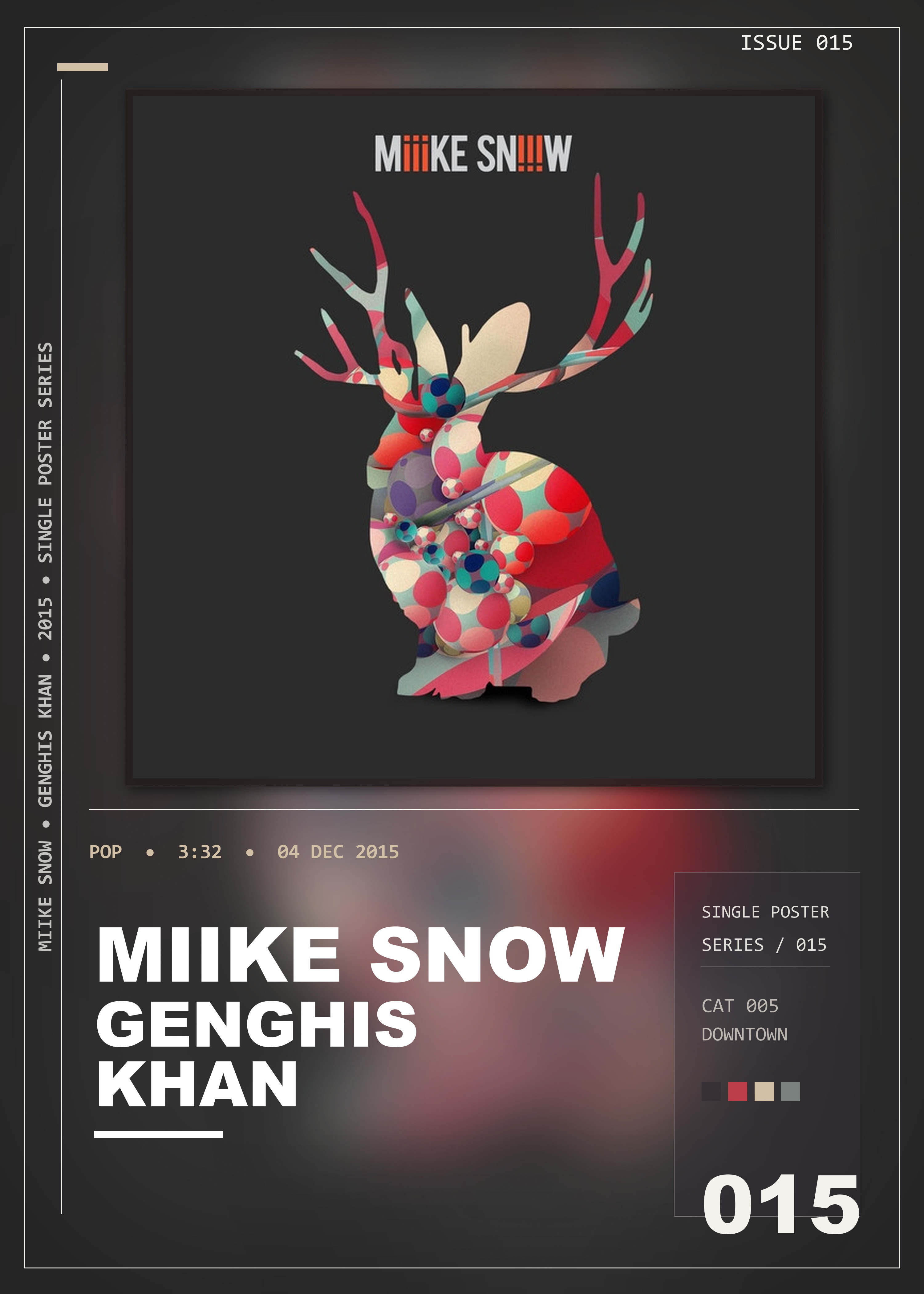 Music poster: Miike Snow - Genghis Khan