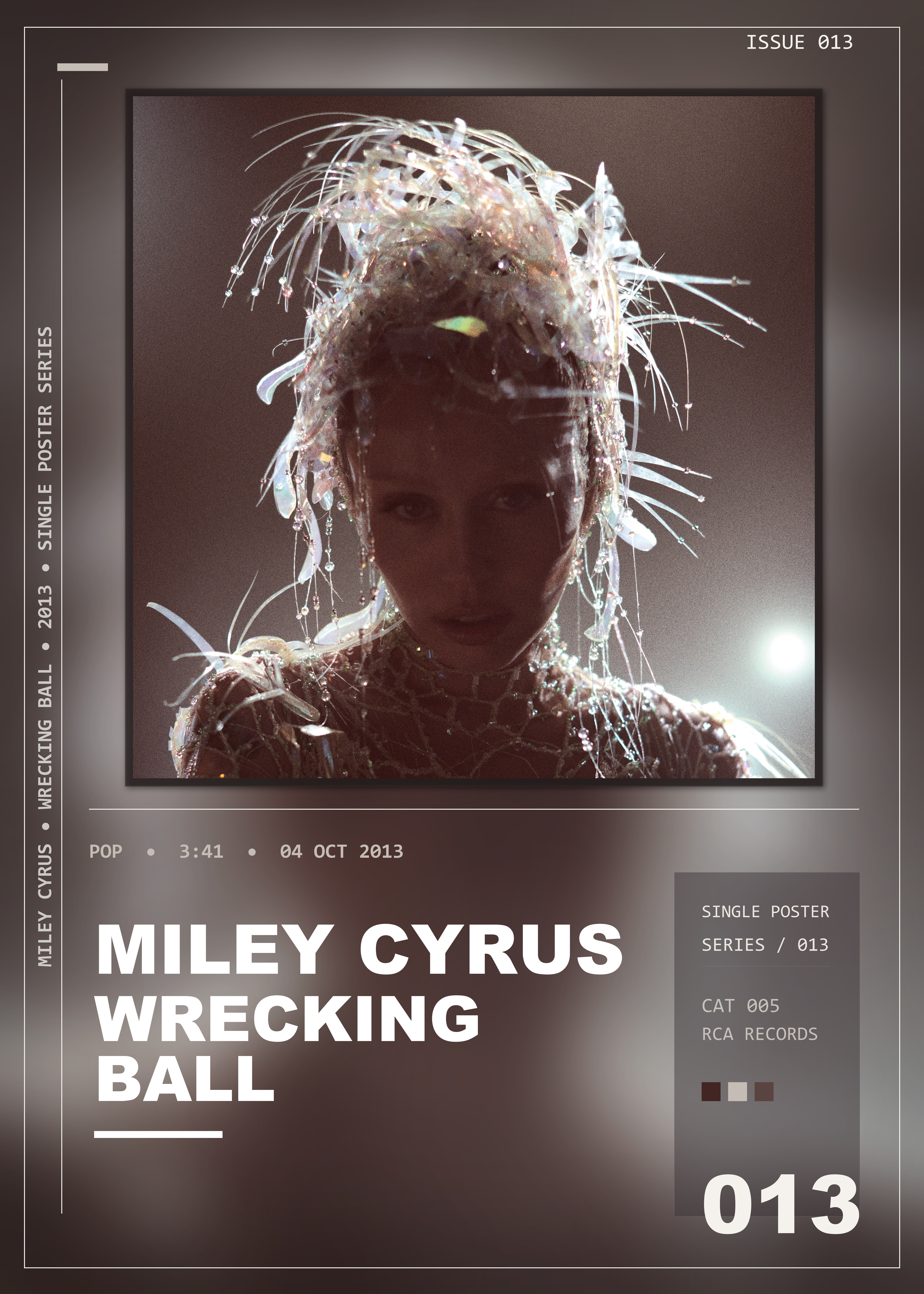 Music poster: Miley Cyrus - Wrecking Ball