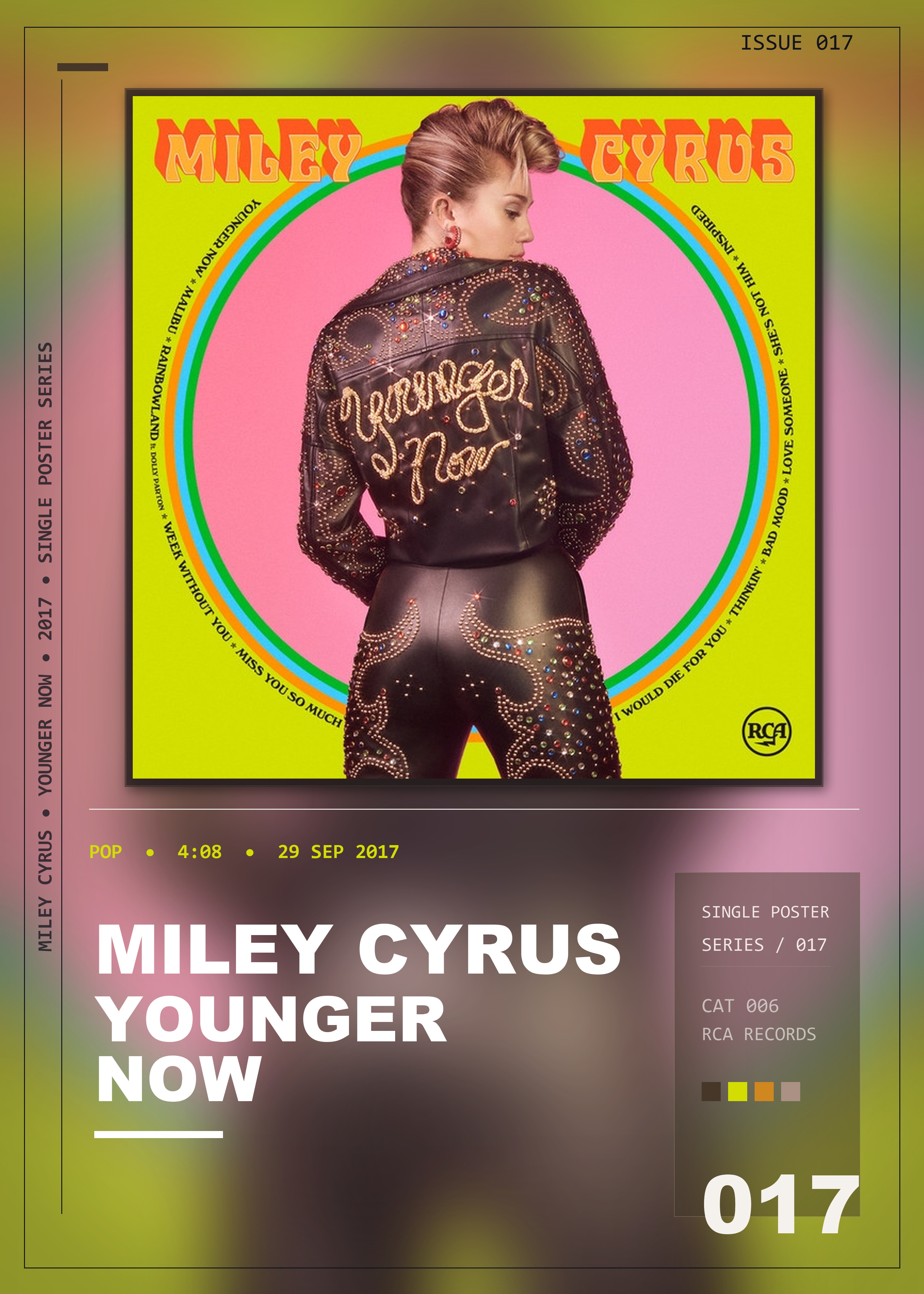 Music poster: Miley Cyrus - Younger Now