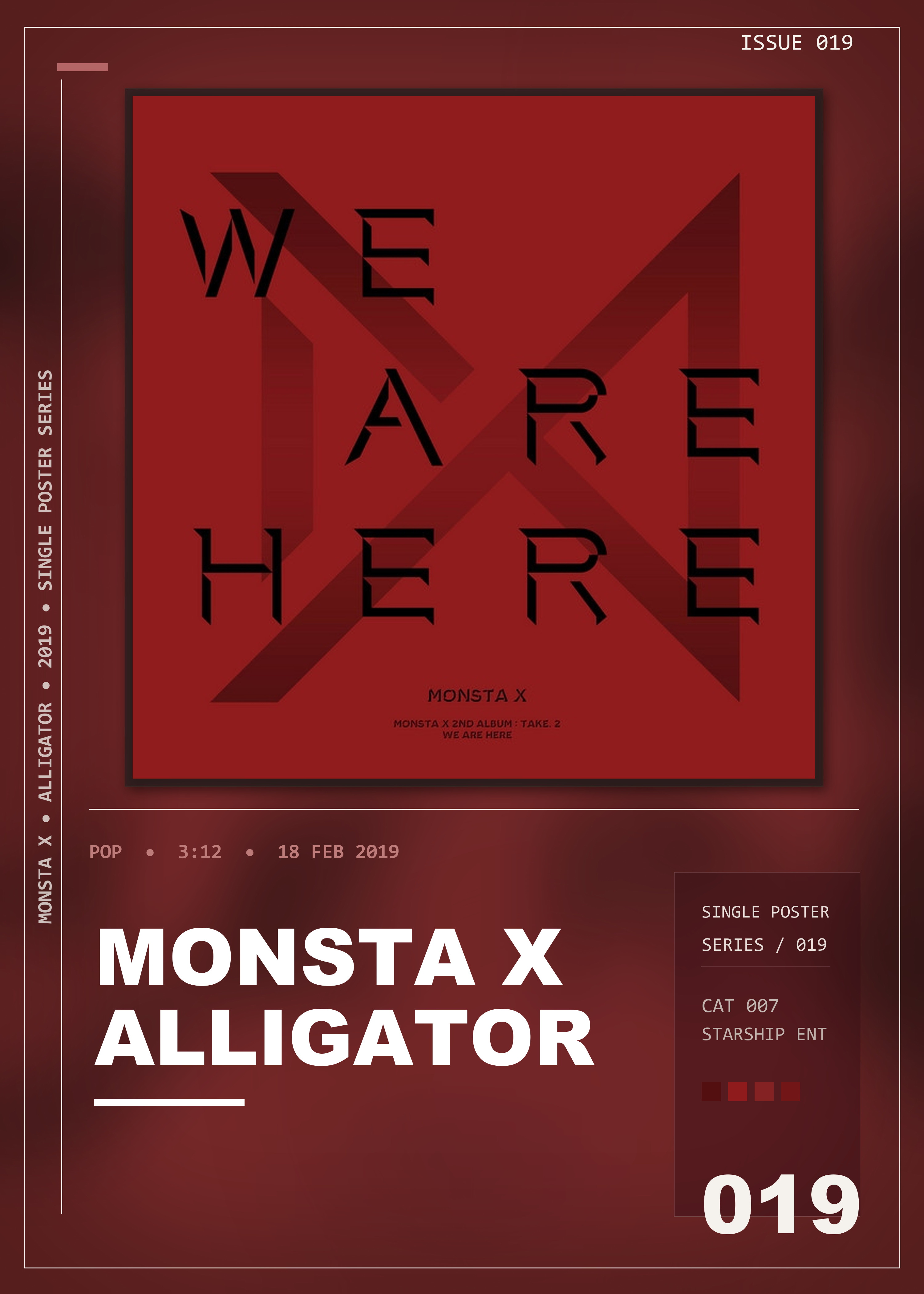 Music poster: Monsta X - Alligator