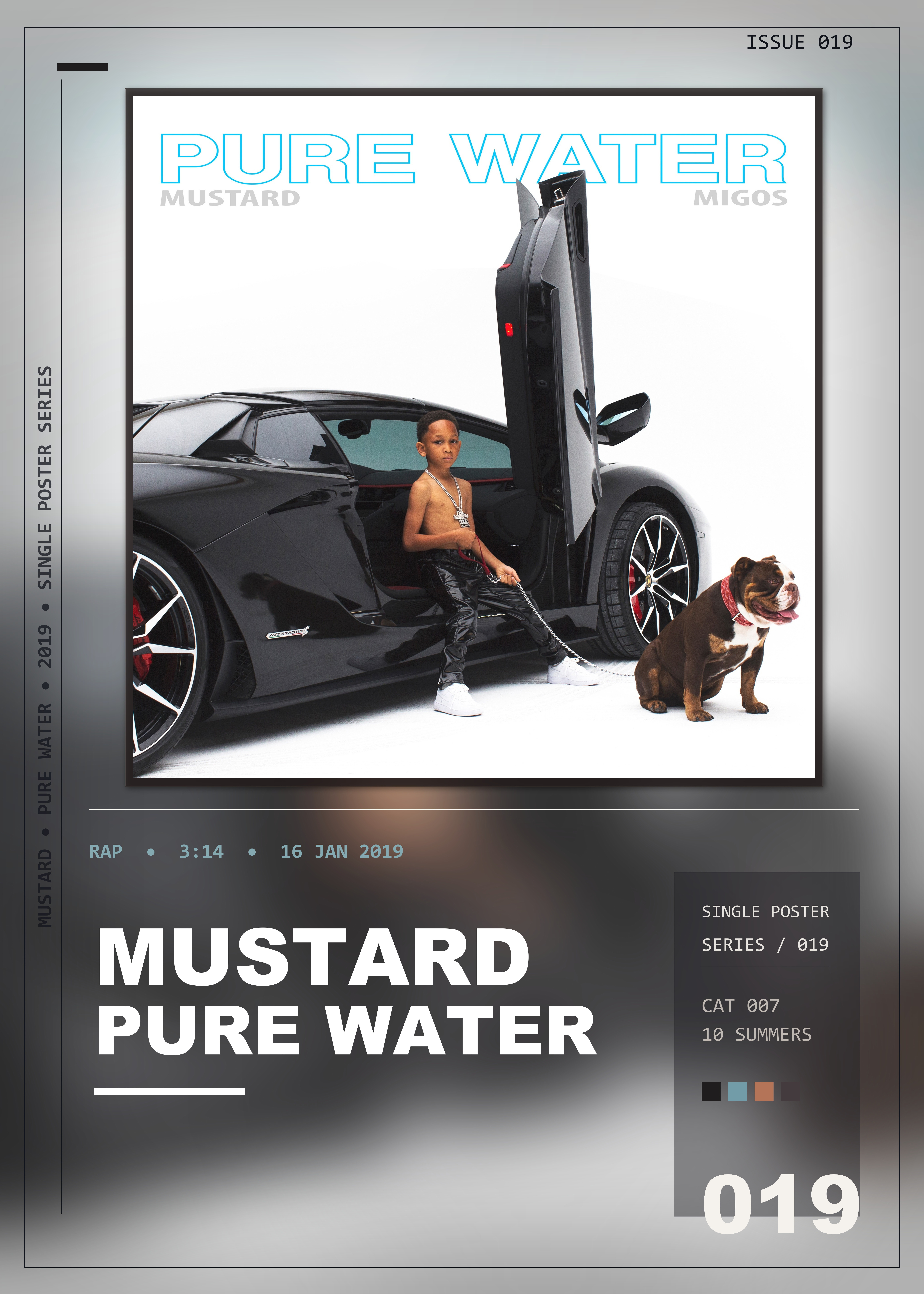 Music poster: Mustard - Pure Water with Migos