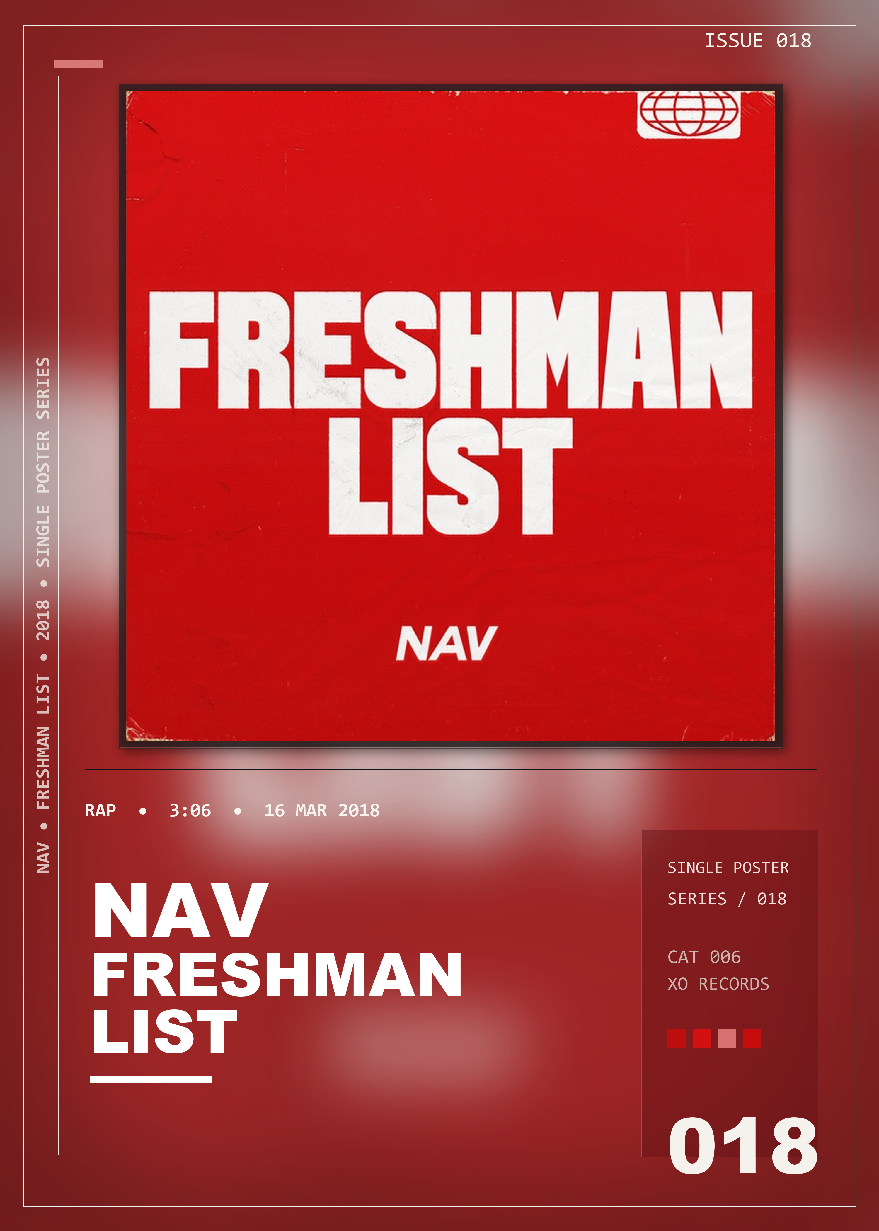 Music poster: NAV - Freshman List