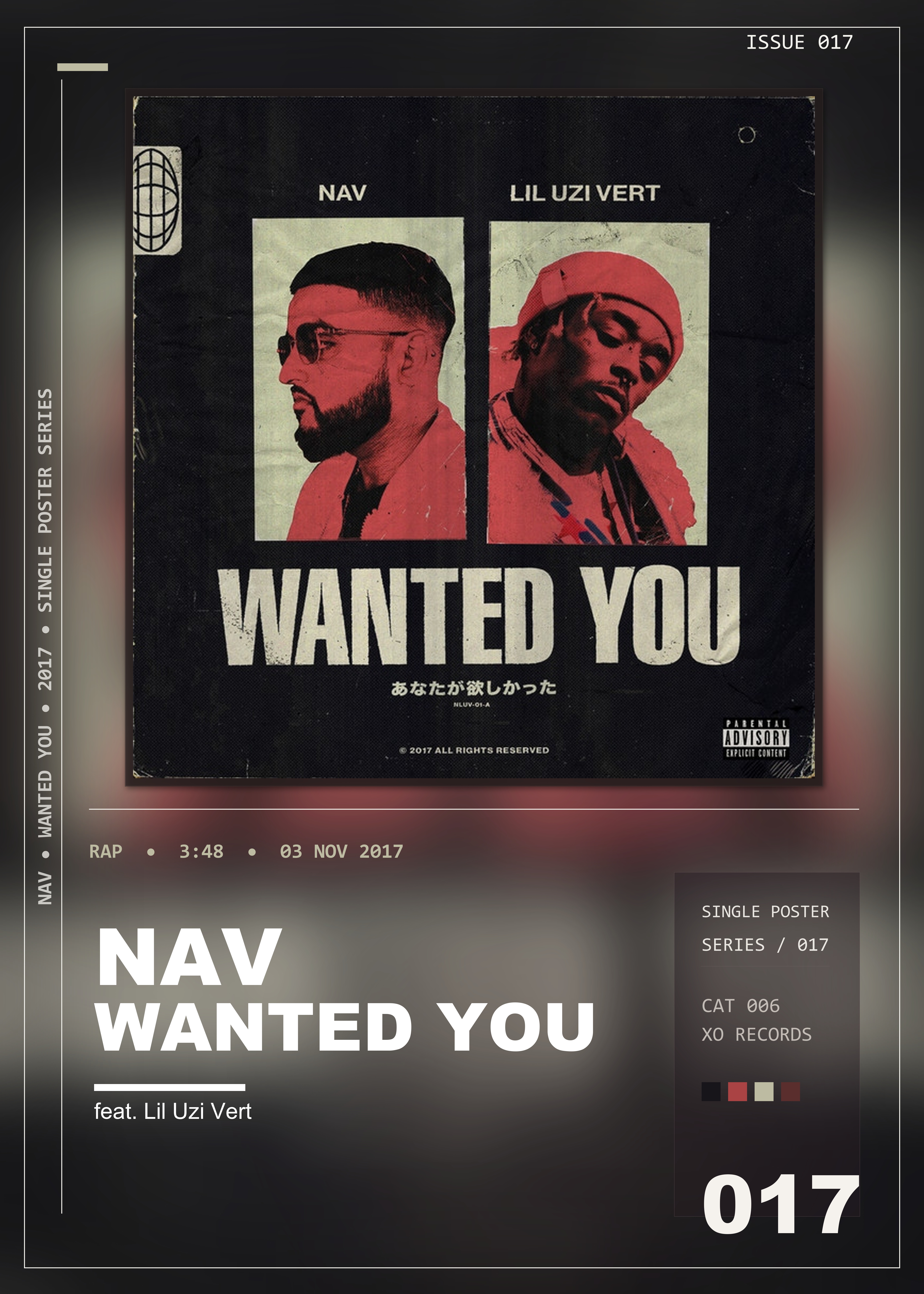 Music poster: NAV - Wanted You feat Lil Uzi Vert