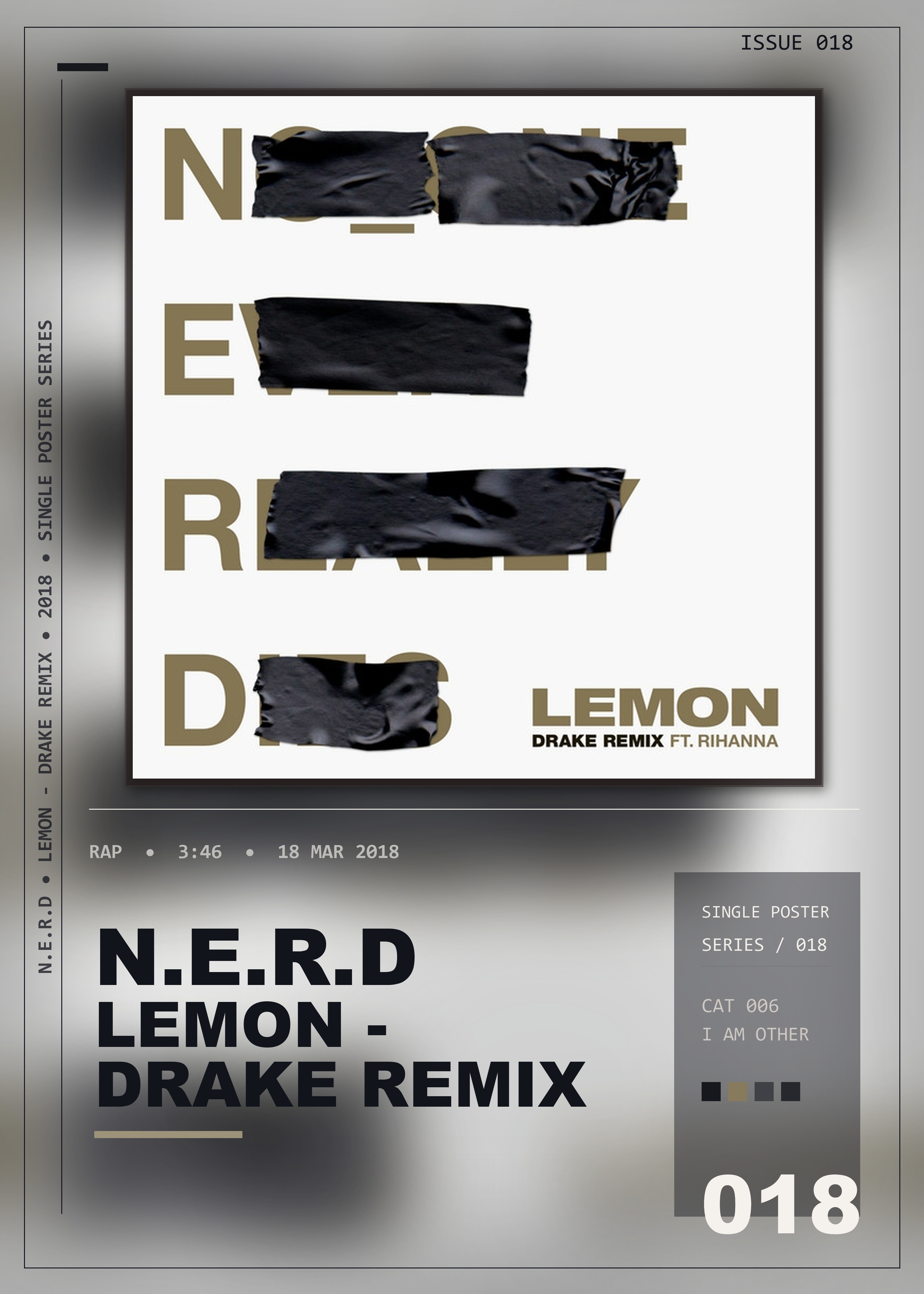 Music poster: NERD - Lemon - Drake Remix