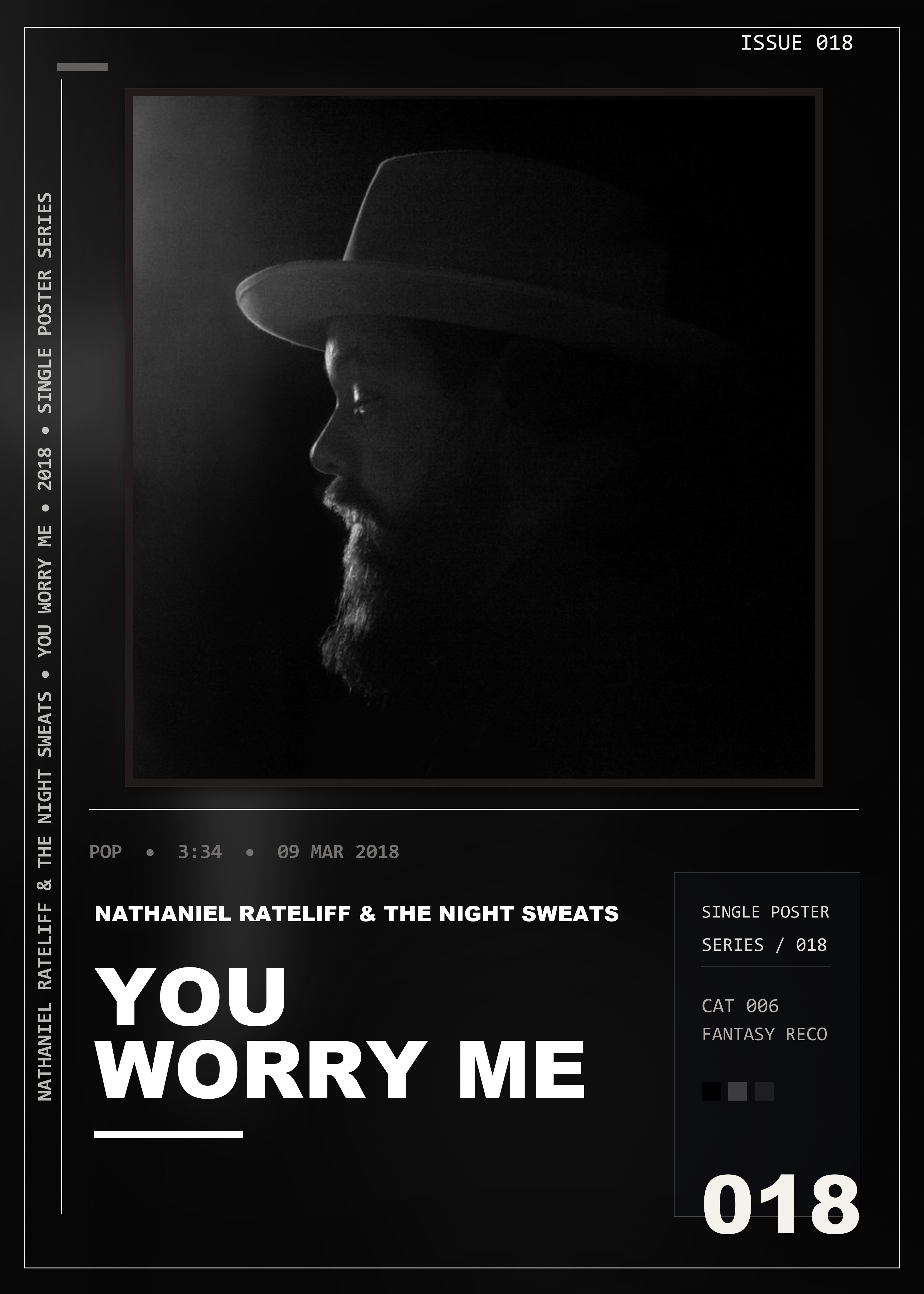 Music poster: Nathaniel Rateliff The Night Sweats - You Worry Me