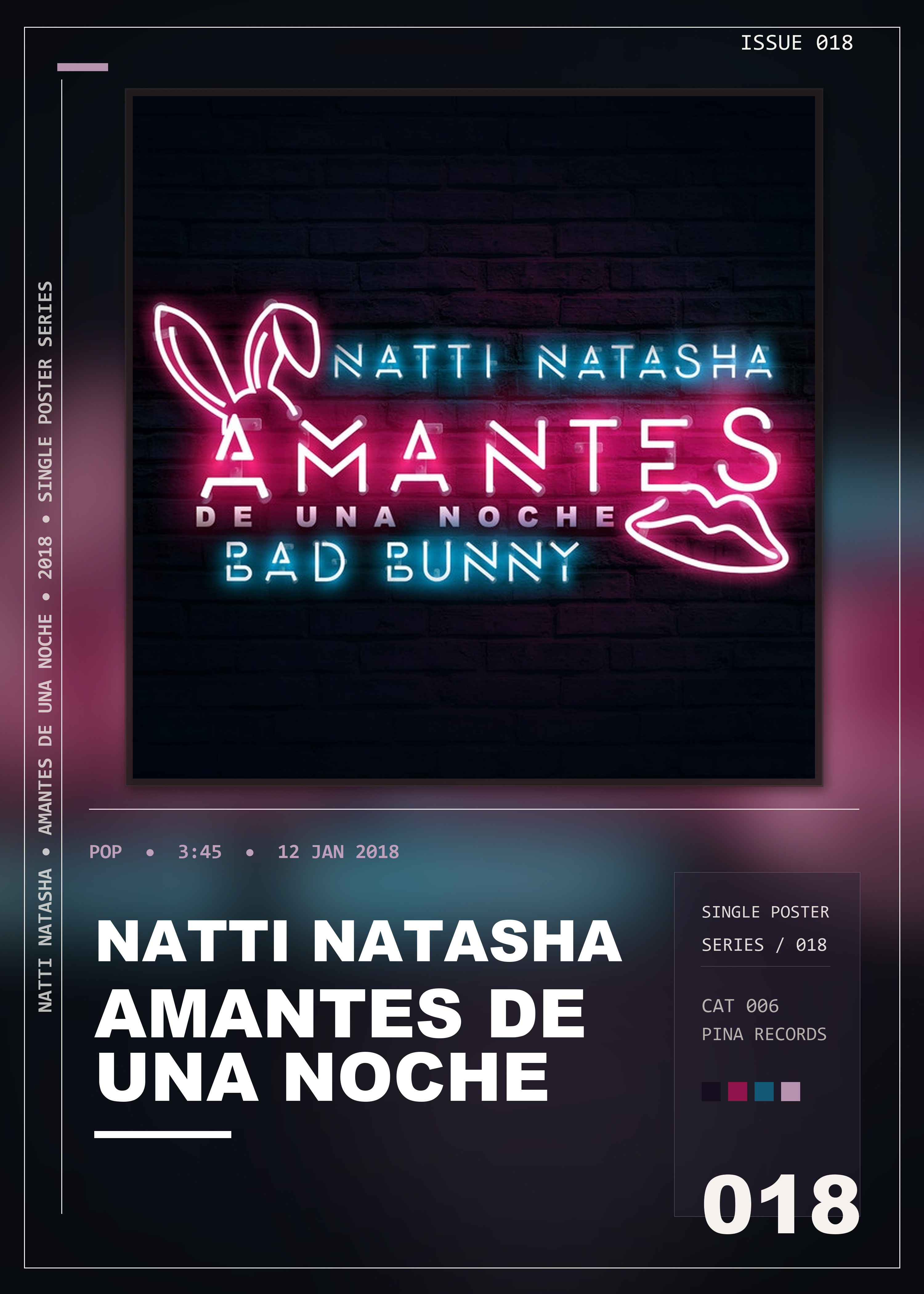 Music poster: Natti Natasha - Amantes de una Noche