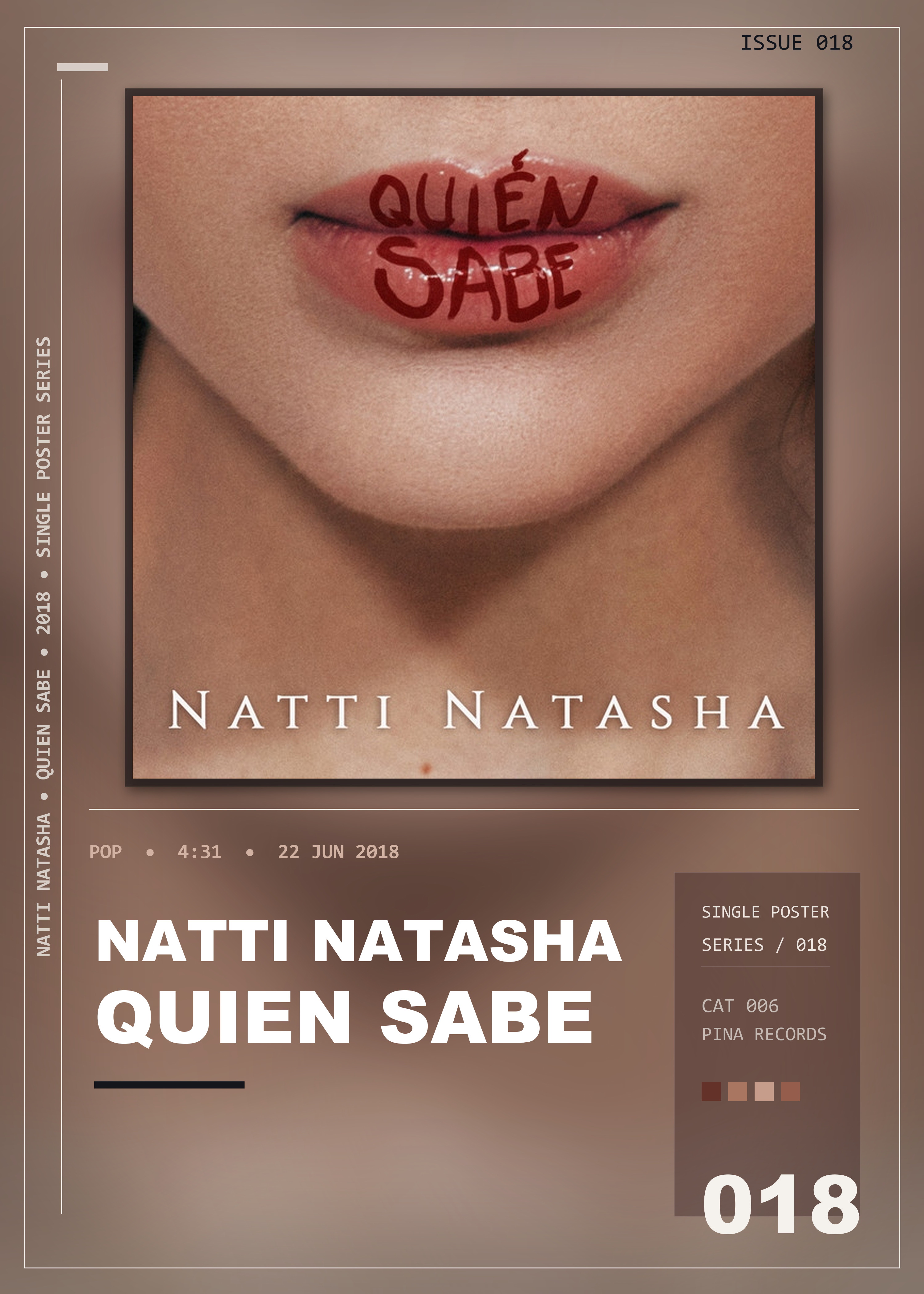 Music poster: Natti Natasha - Quien Sabe