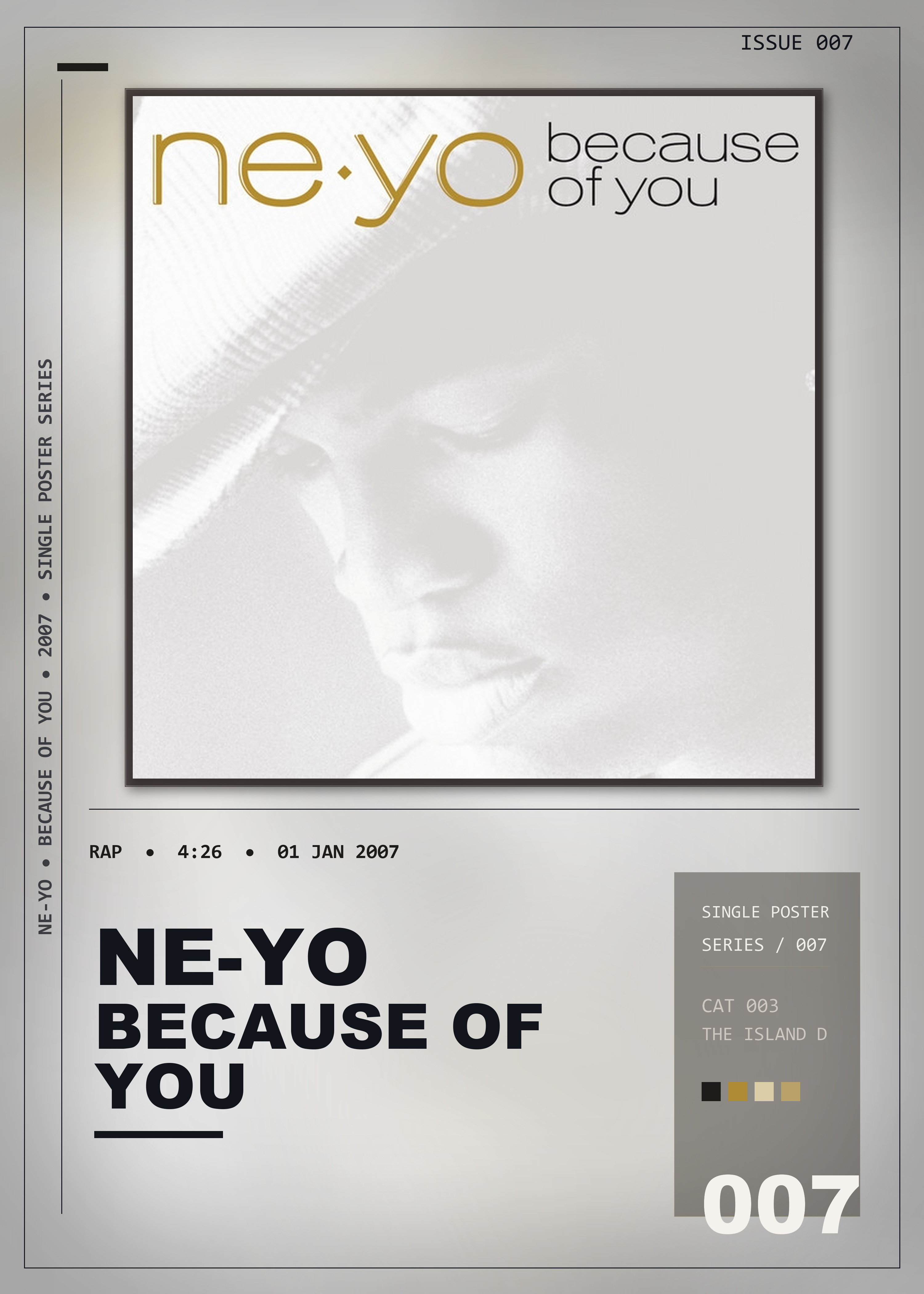 Music poster: Ne-Yo - Because Of You