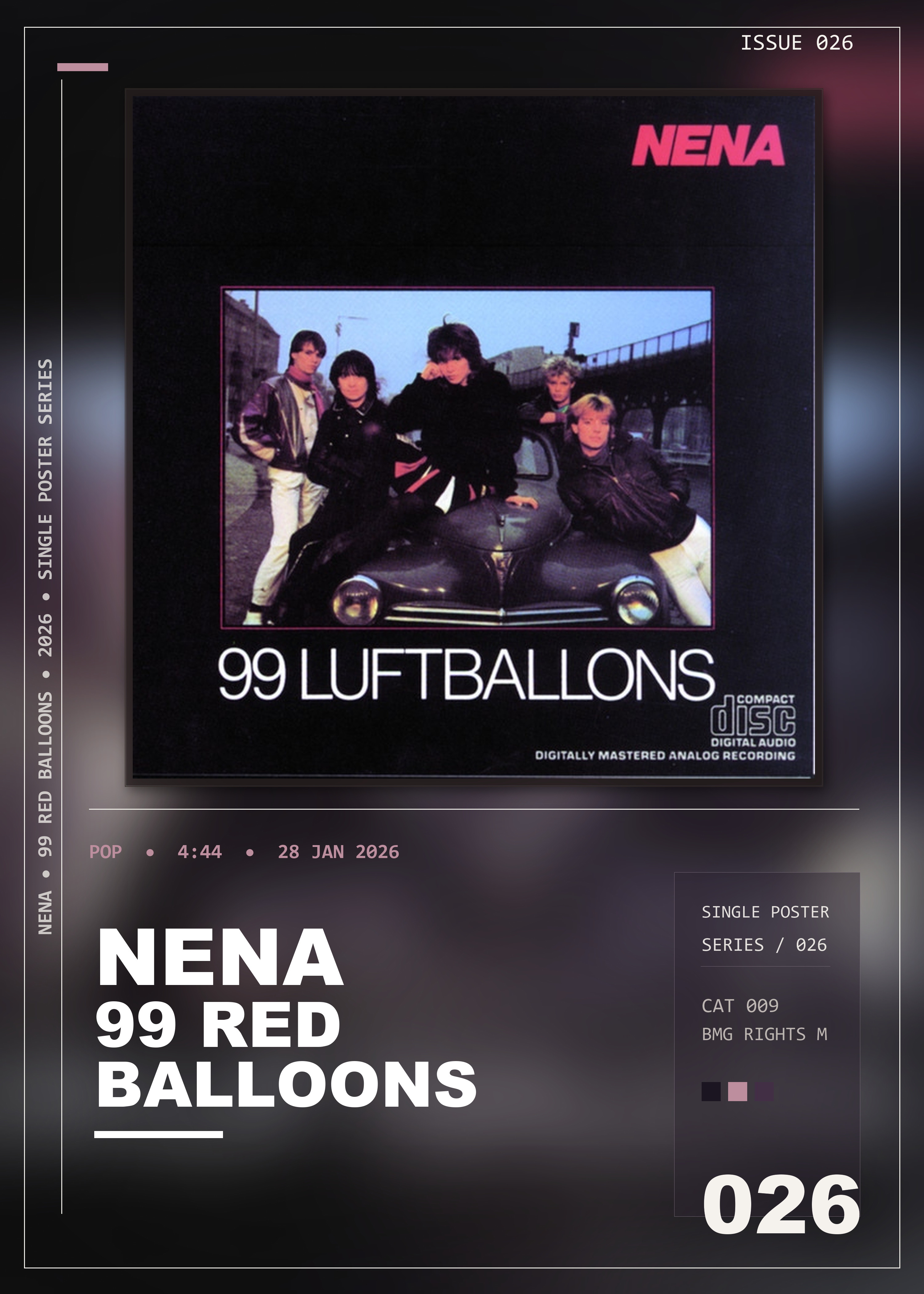 Music poster: Nena - 99 Red Balloons
