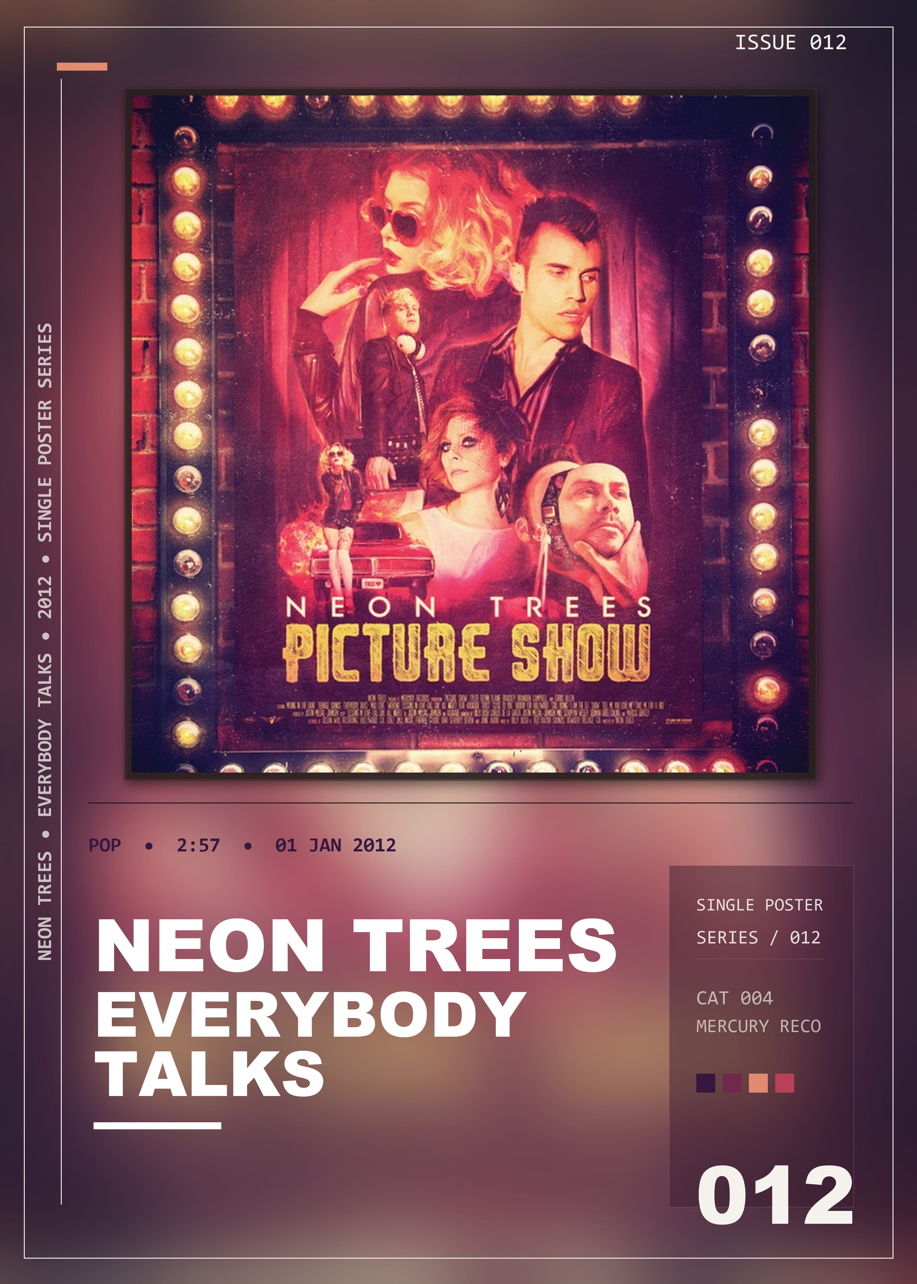 Music poster: Neon Trees - Everybody Talks