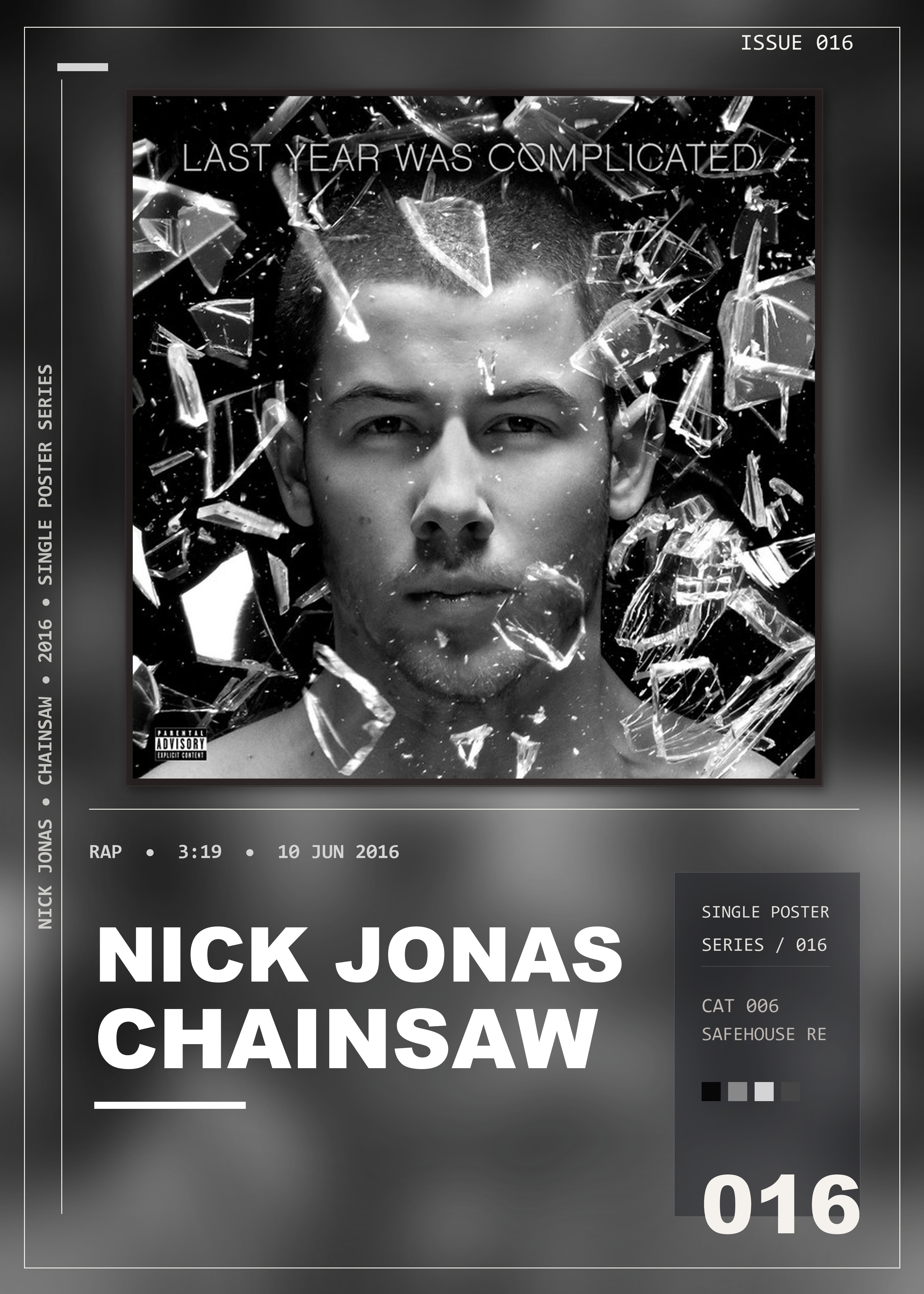 Music poster: Nick Jonas - Chainsaw