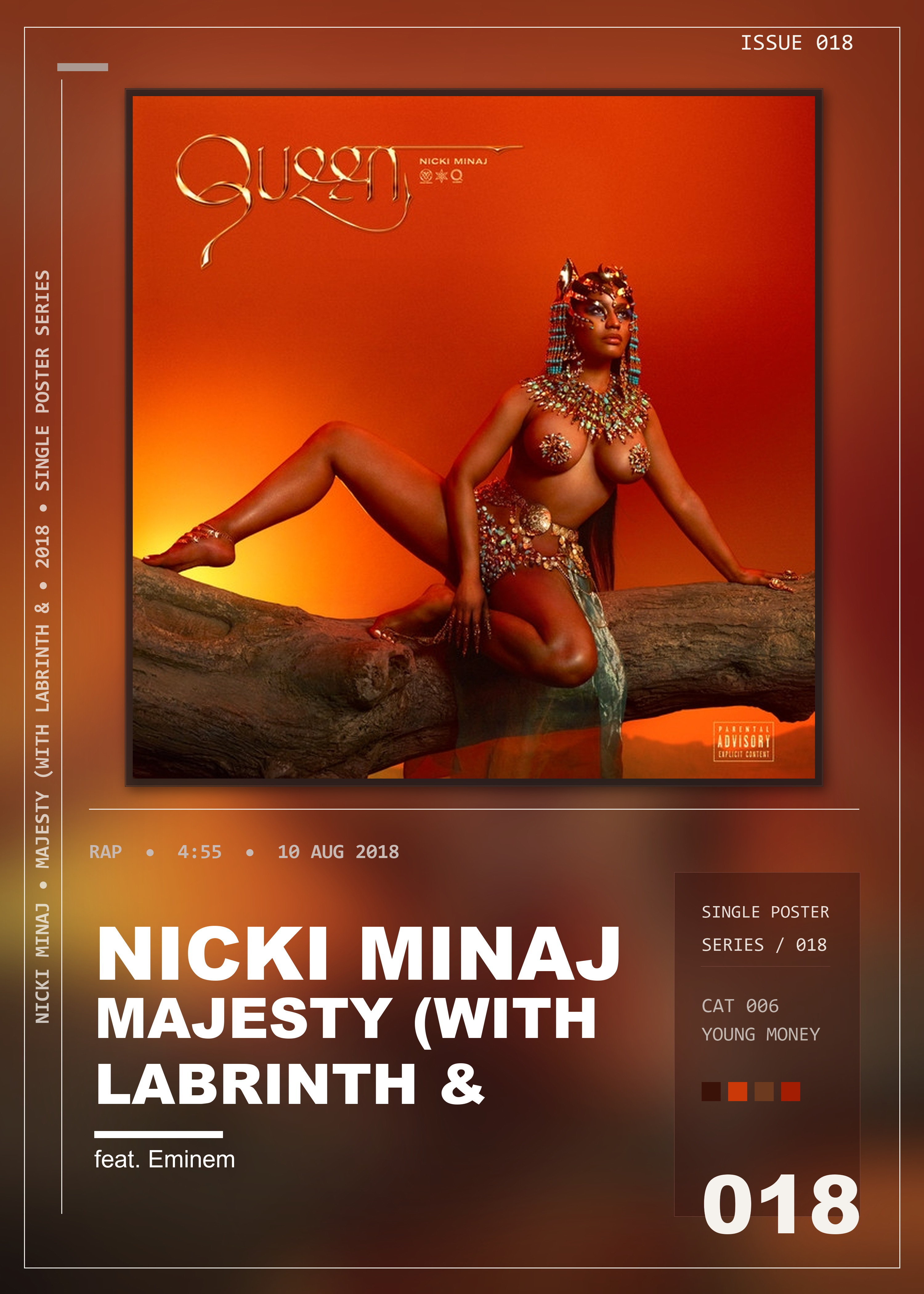 Music poster: Nicki Minaj - Majesty with Labrinth feat Eminem