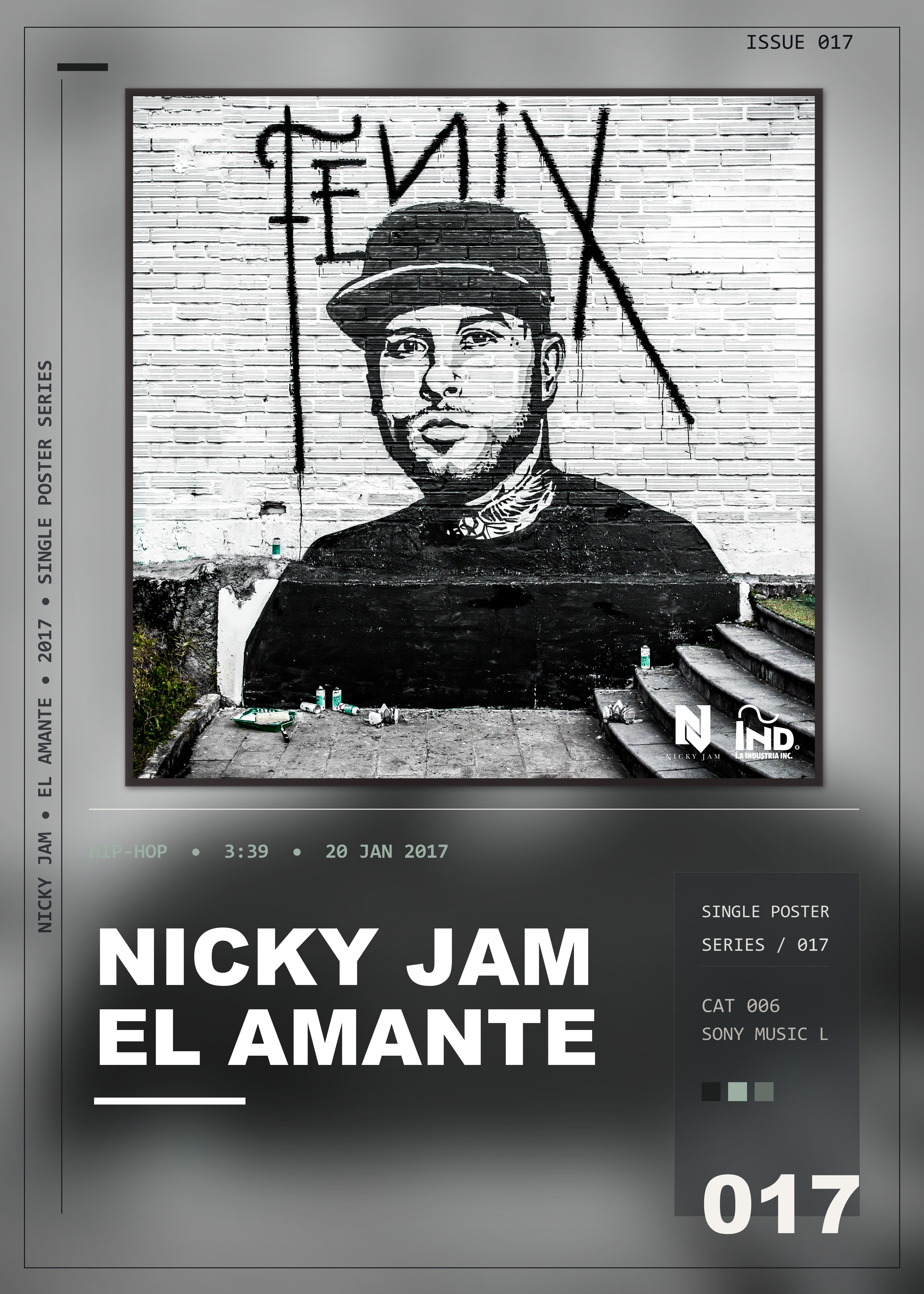 Music poster: Nicky Jam - El Amante