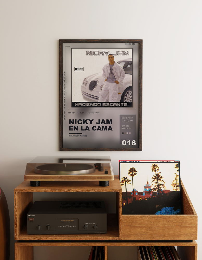 Music poster: Nicky Jam - En La Cama feat Daddy Yankee