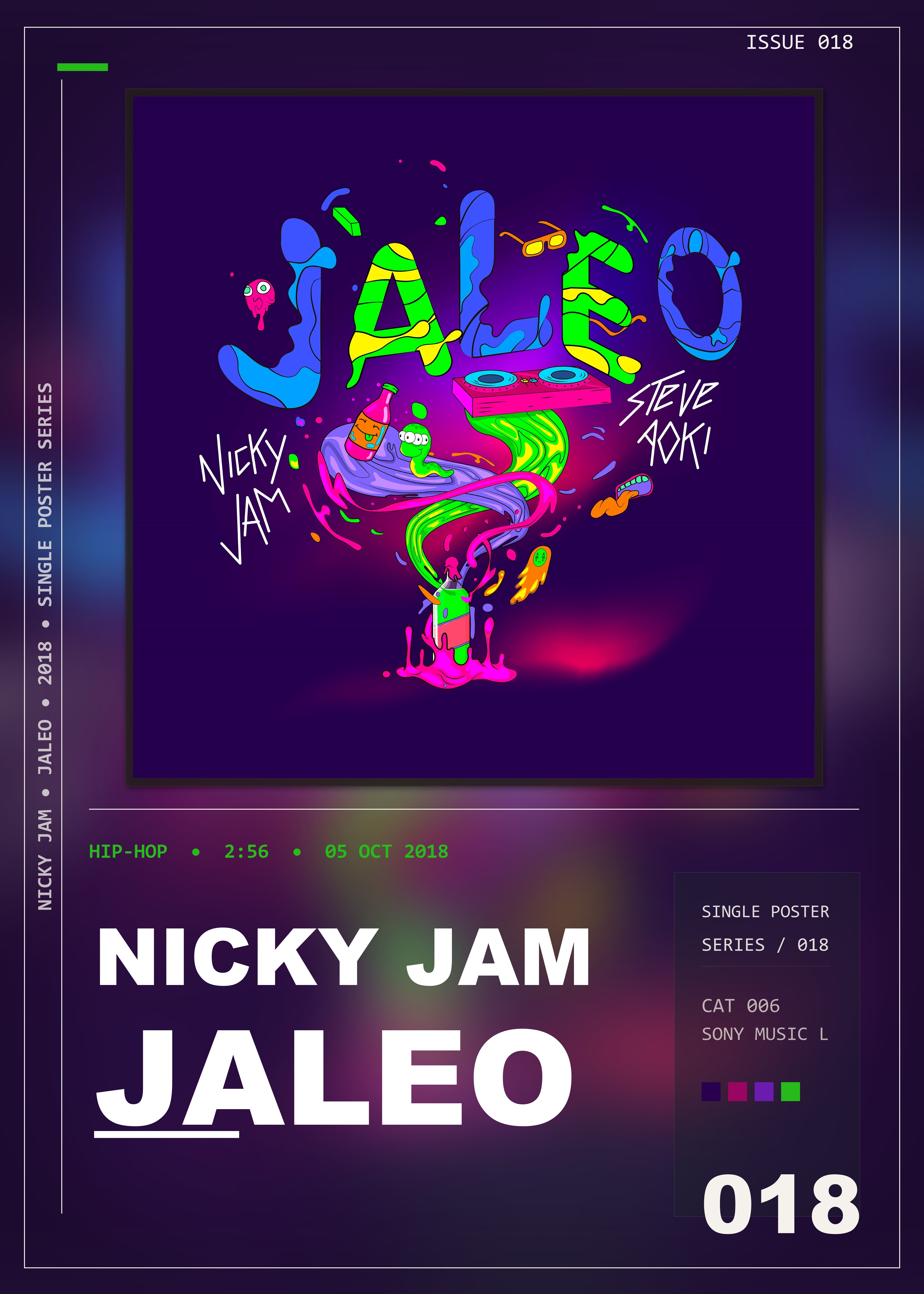 Music poster: Nicky Jam - Jaleo