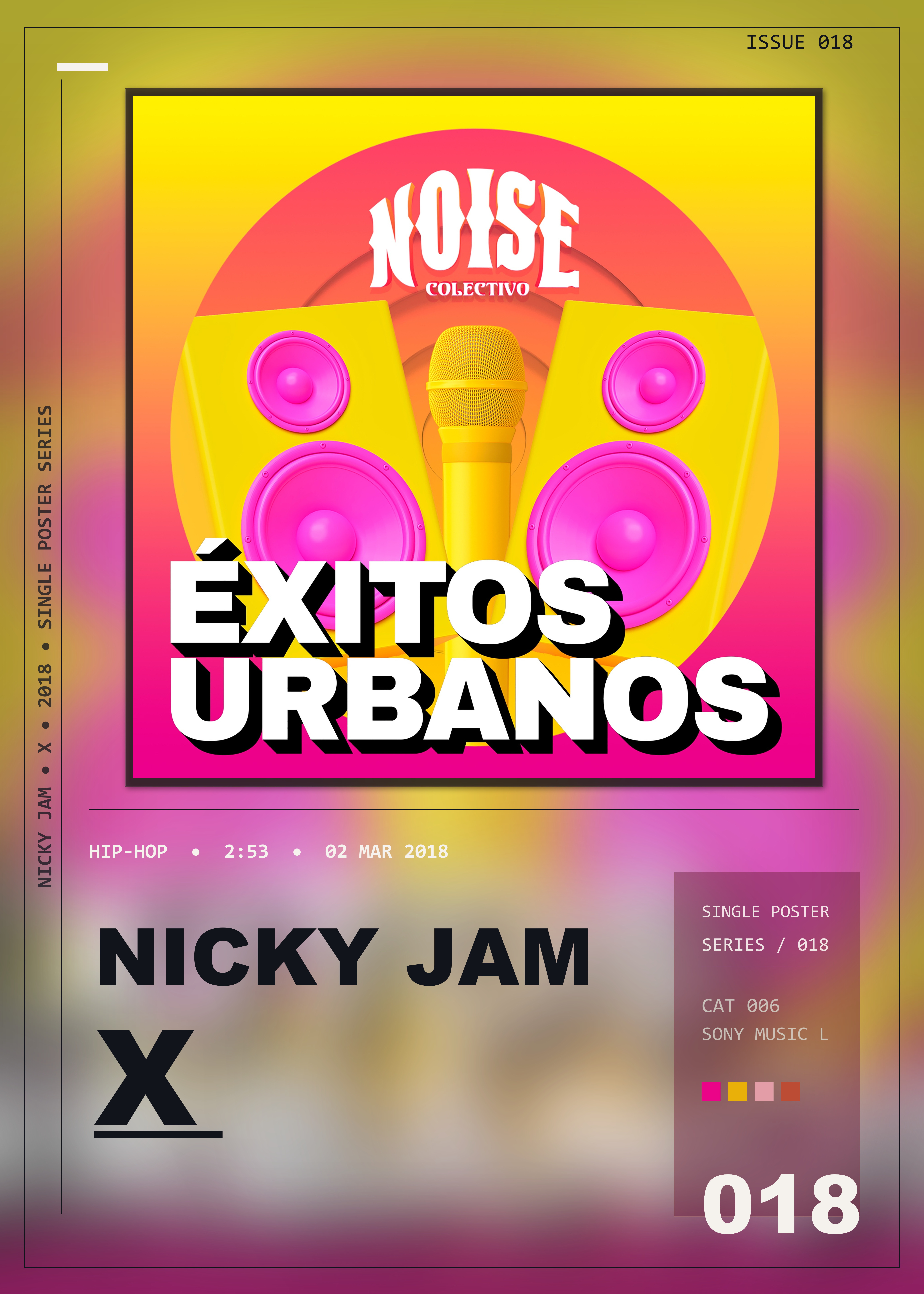 Music poster: Nicky Jam - X