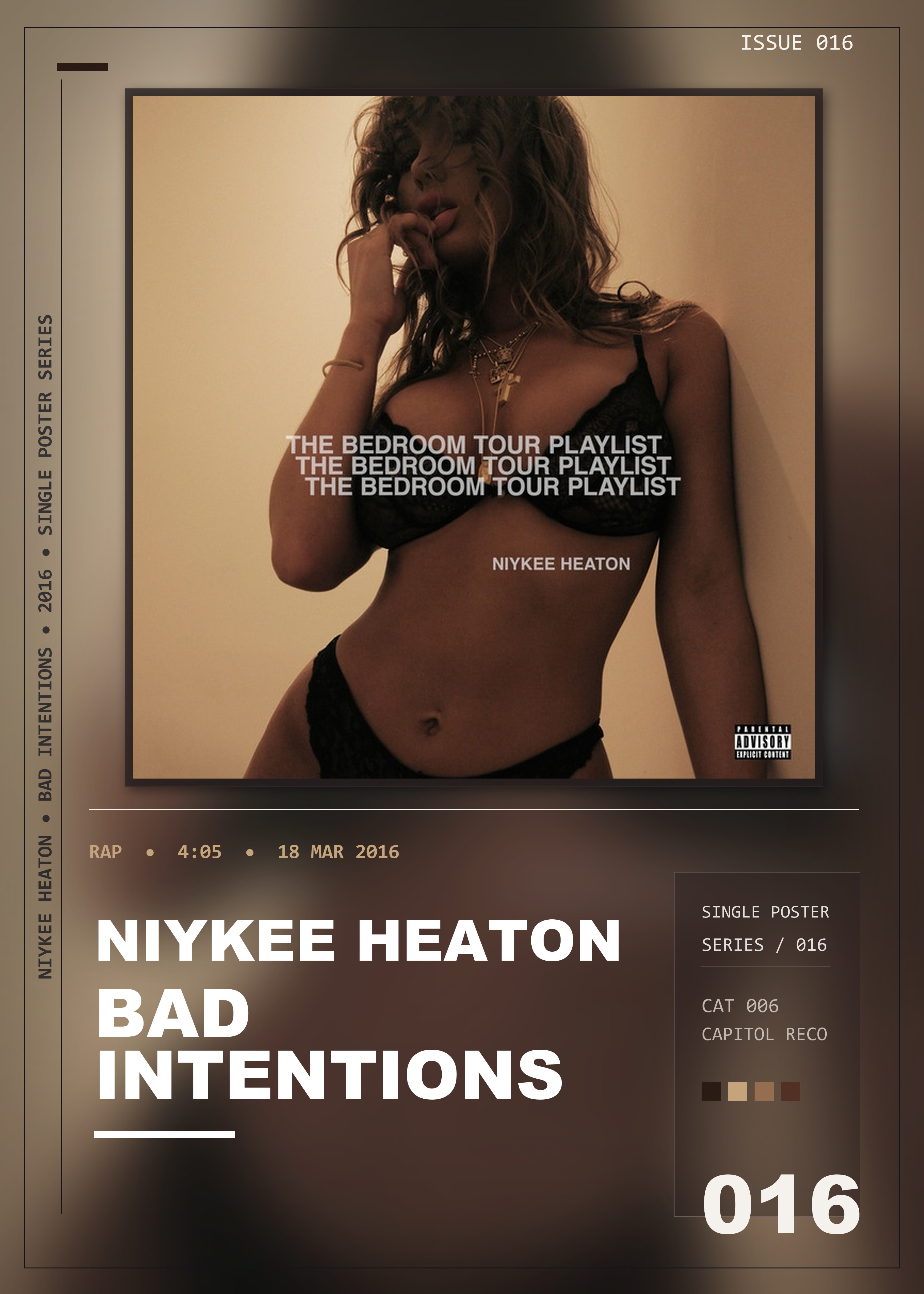 Music poster: Niykee Heaton - Bad Intentions