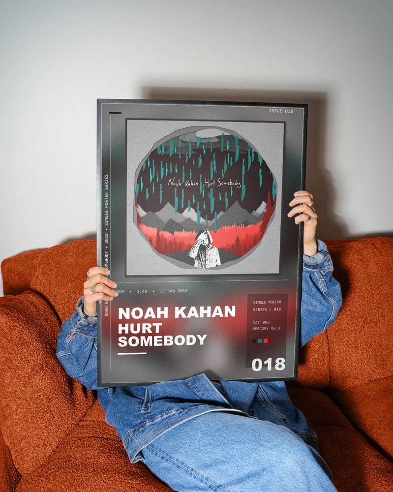 Music poster: Noah Kahan - Hurt Somebody With Julia Michaels