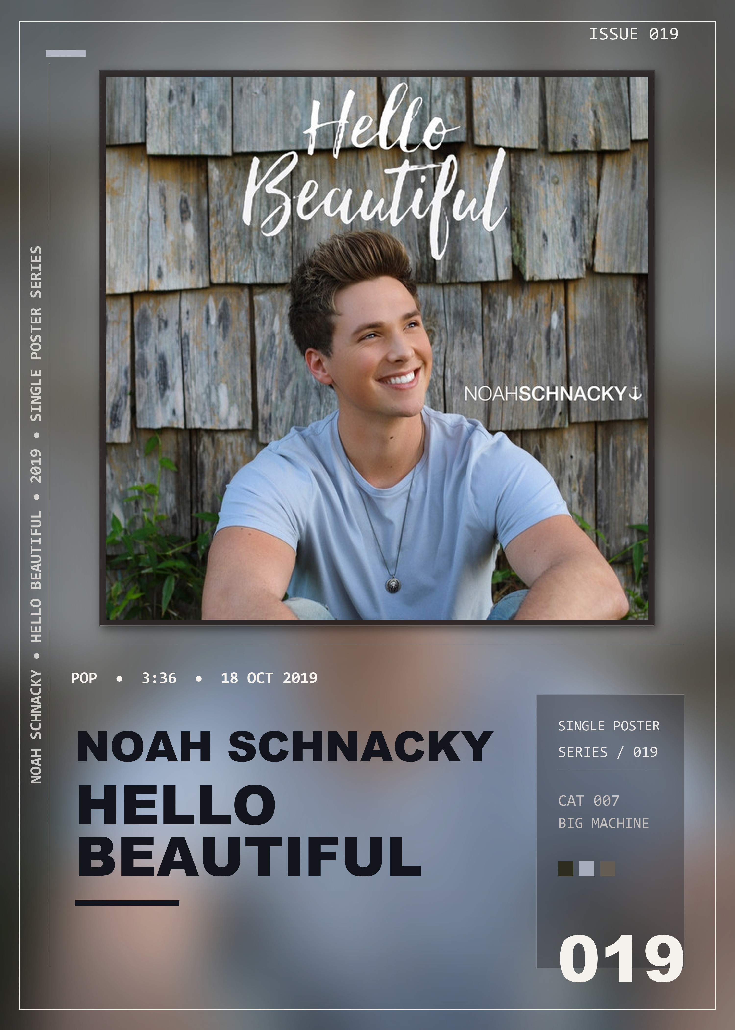 Music poster: Noah Schnacky - Hello Beautiful