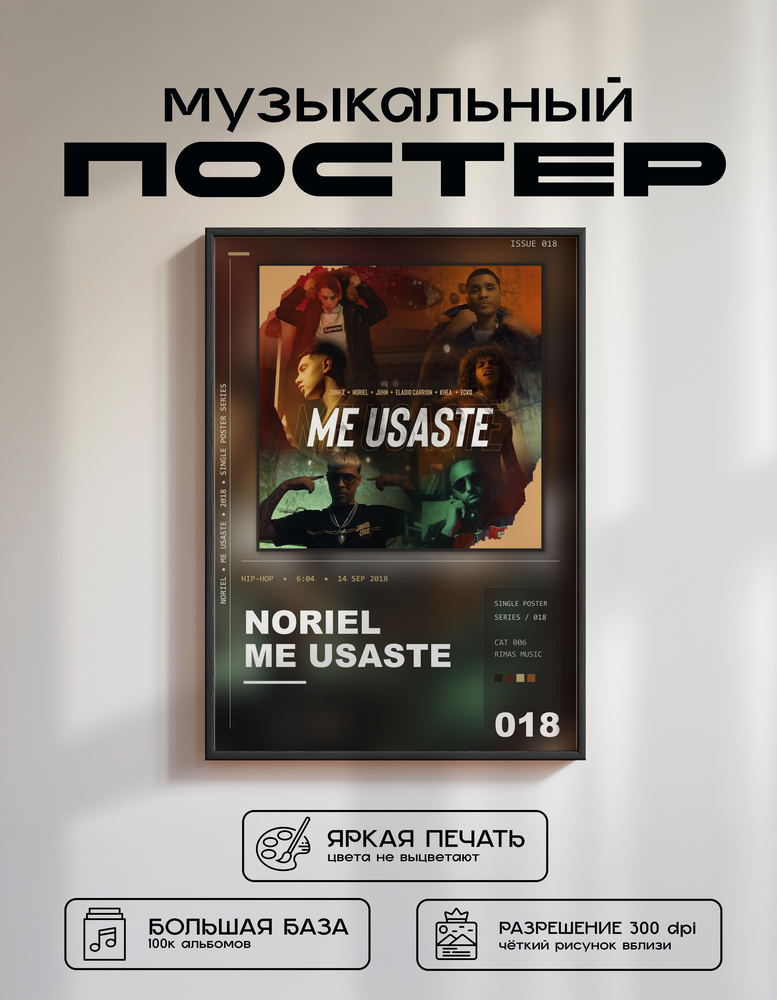 Music poster: Noriel - Me Usaste