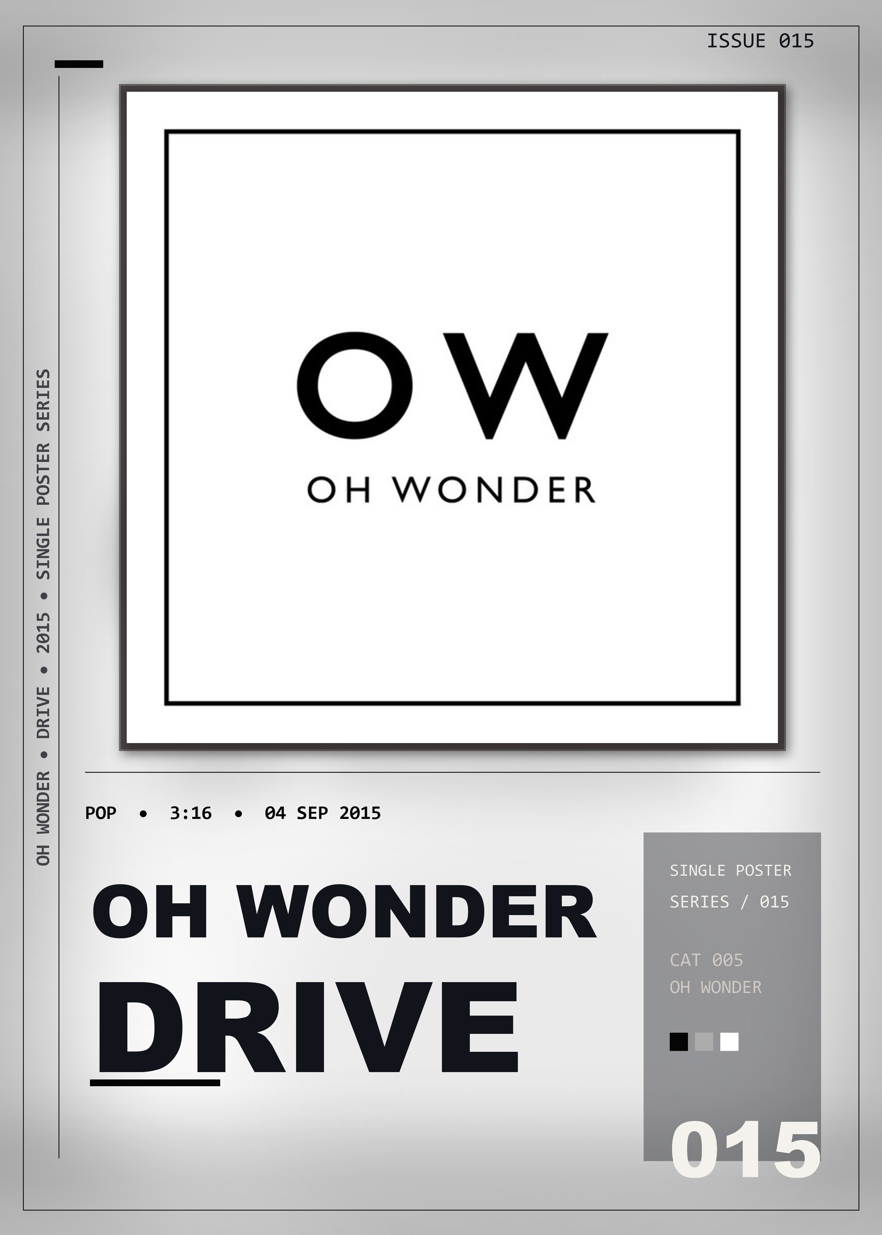 Music poster: Oh Wonder - Drive