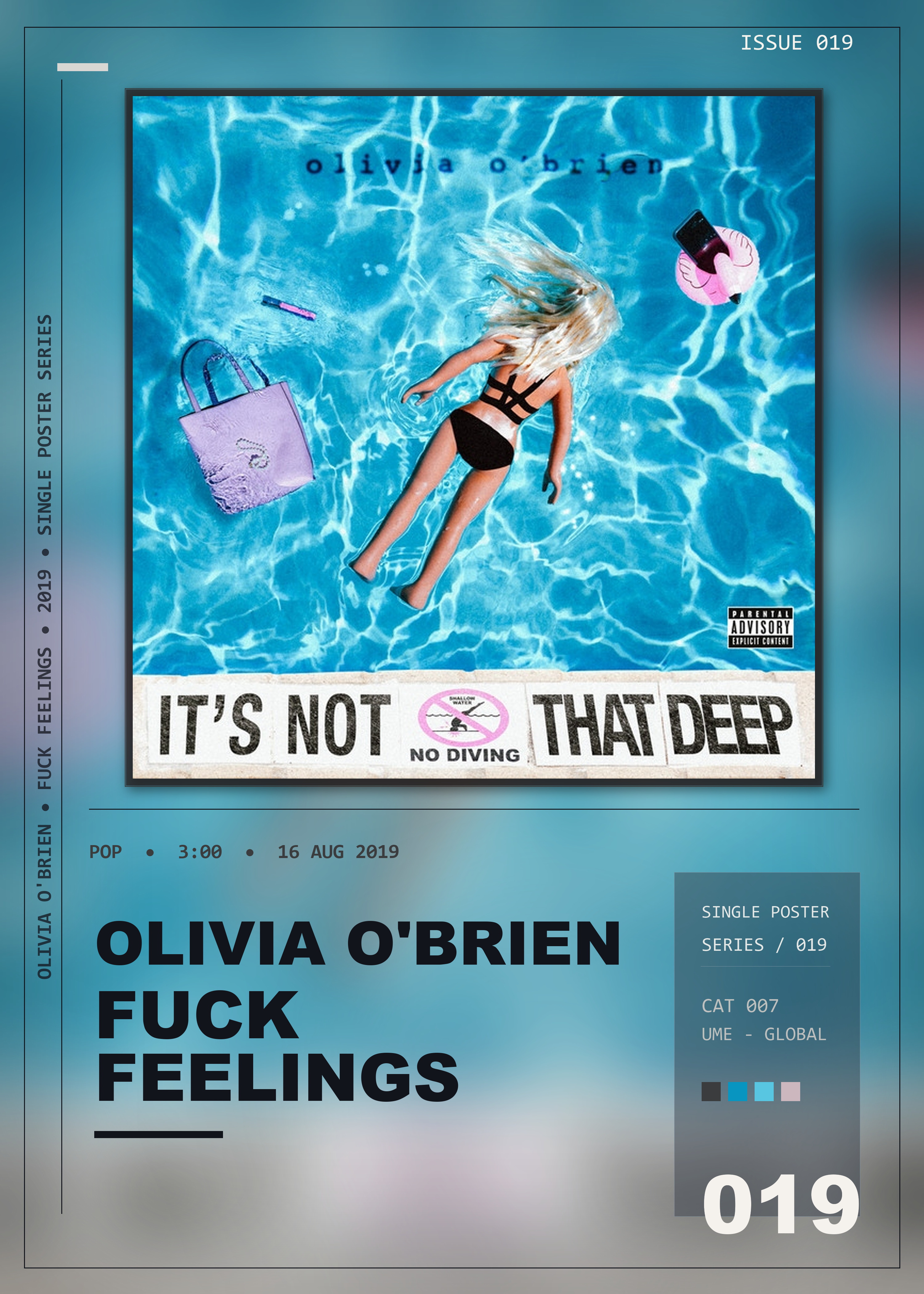 Music poster: Olivia OBrien - Fuck Feelings